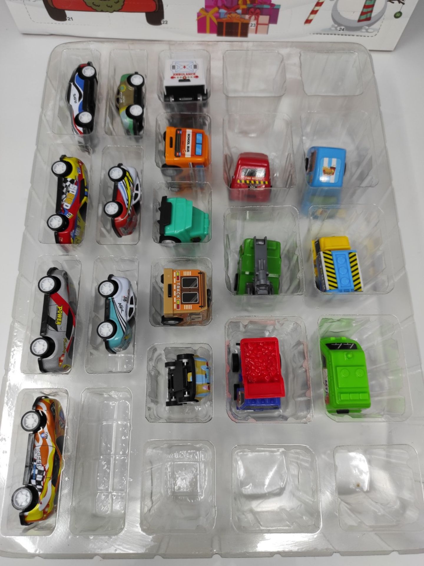 [INCOMPLETE] Chennyfun Kids Advent Calendar 2023, Car Toys Advent Calendar for 2-8 Yea - Bild 2 aus 2