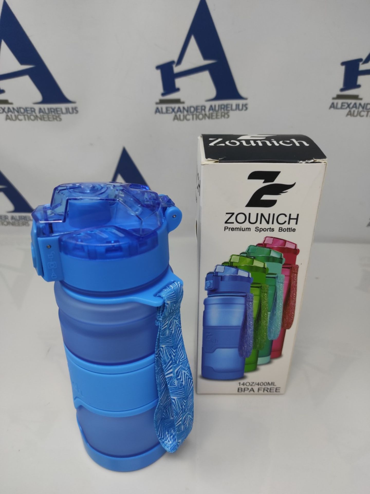 Zounich Best Sports Water Bottle Leak Proof 400ml BPA Free Tritan Drink Bottles|Kids,A