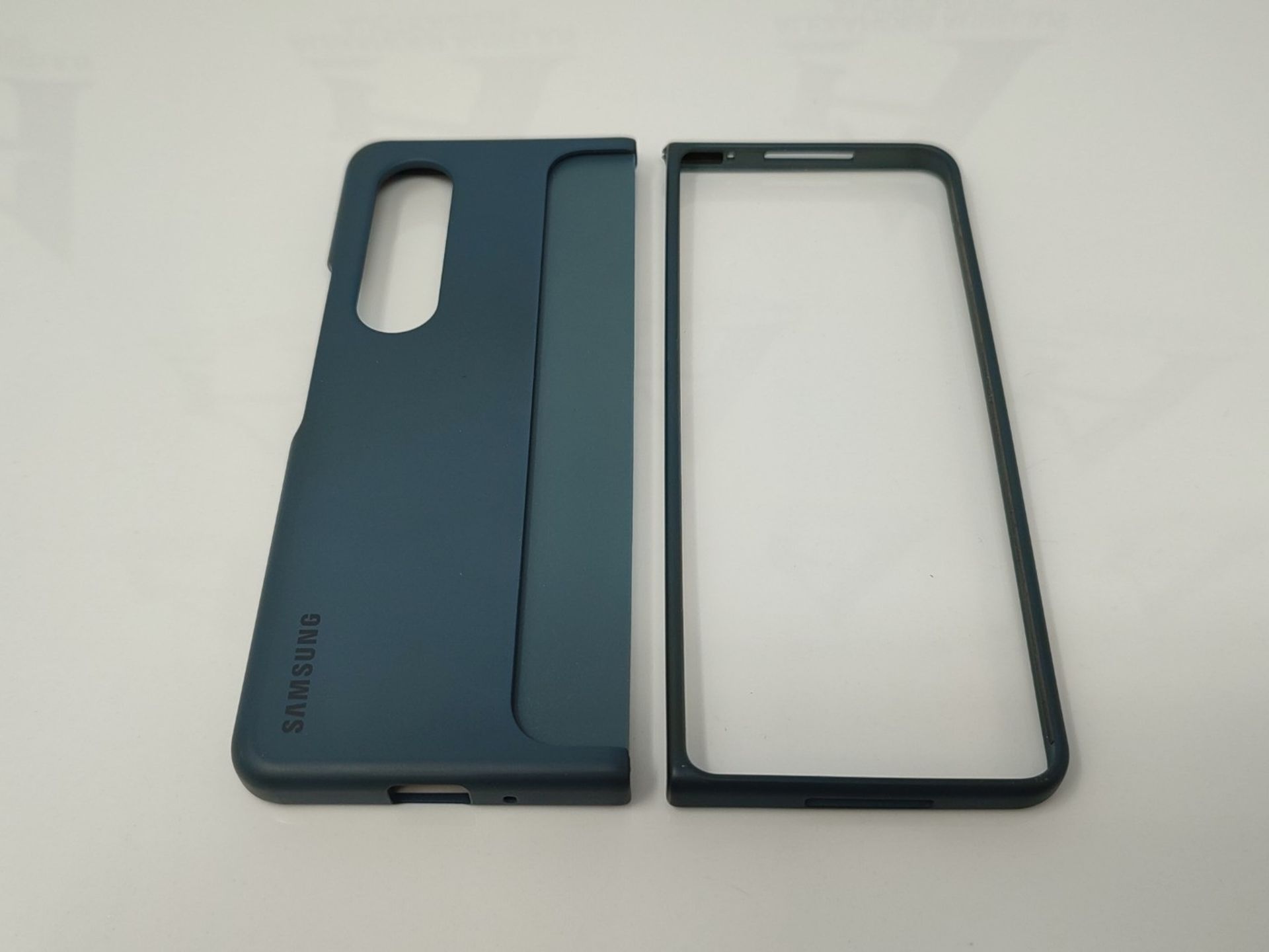 RRP £57.00 Samsung Galaxy Z Fold4 Official Standing Cover with Pen Grey Green - Bild 3 aus 3