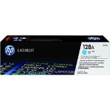 RRP £71.00 HP CE321A 128A Original LaserJet Toner Cartridge, Cyan, Single Pack