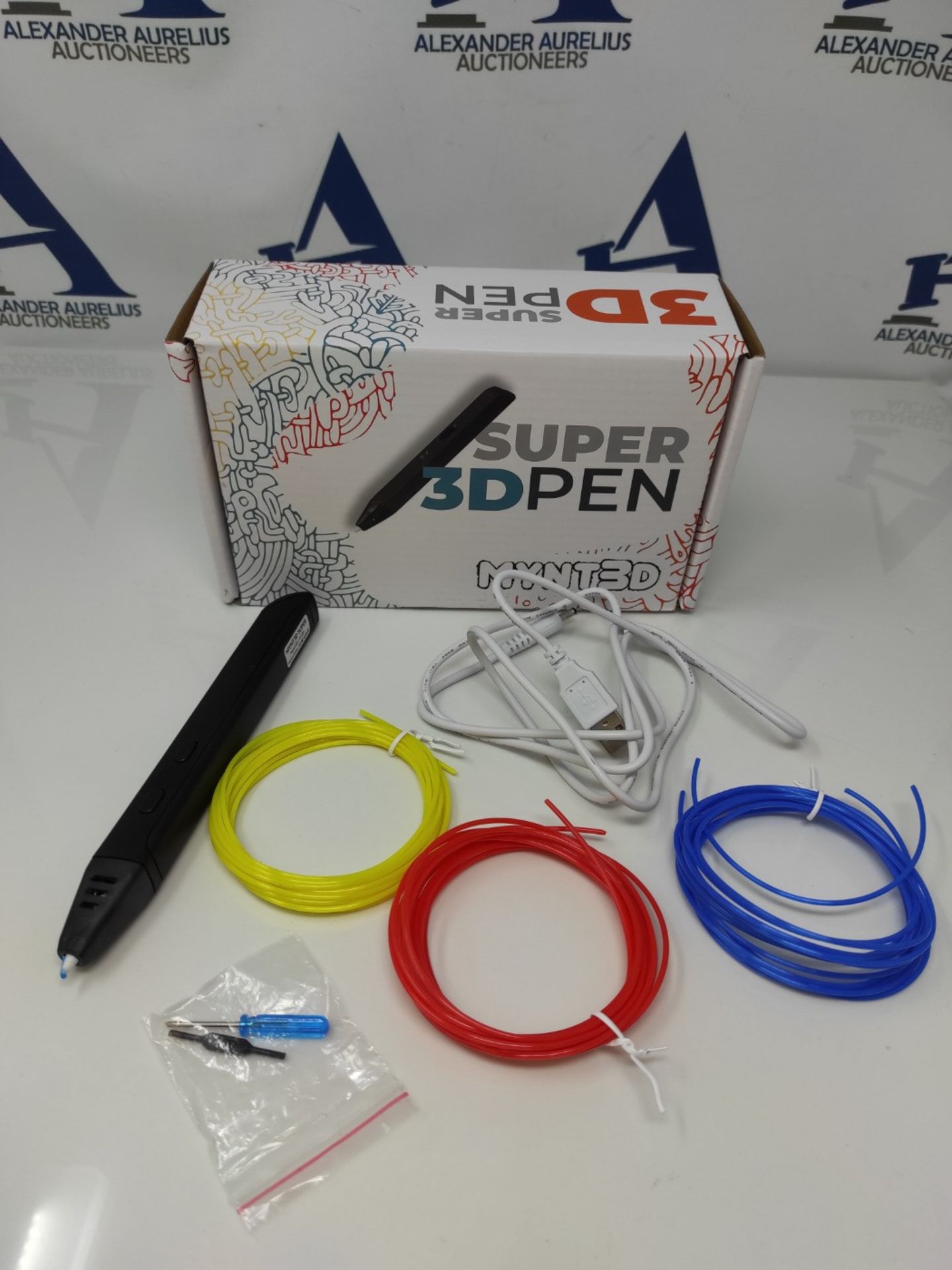 MYNT3D Super 3D Pen, 1.75mm ABS and PLA Compatible 3D Printing Pen - Image 2 of 2