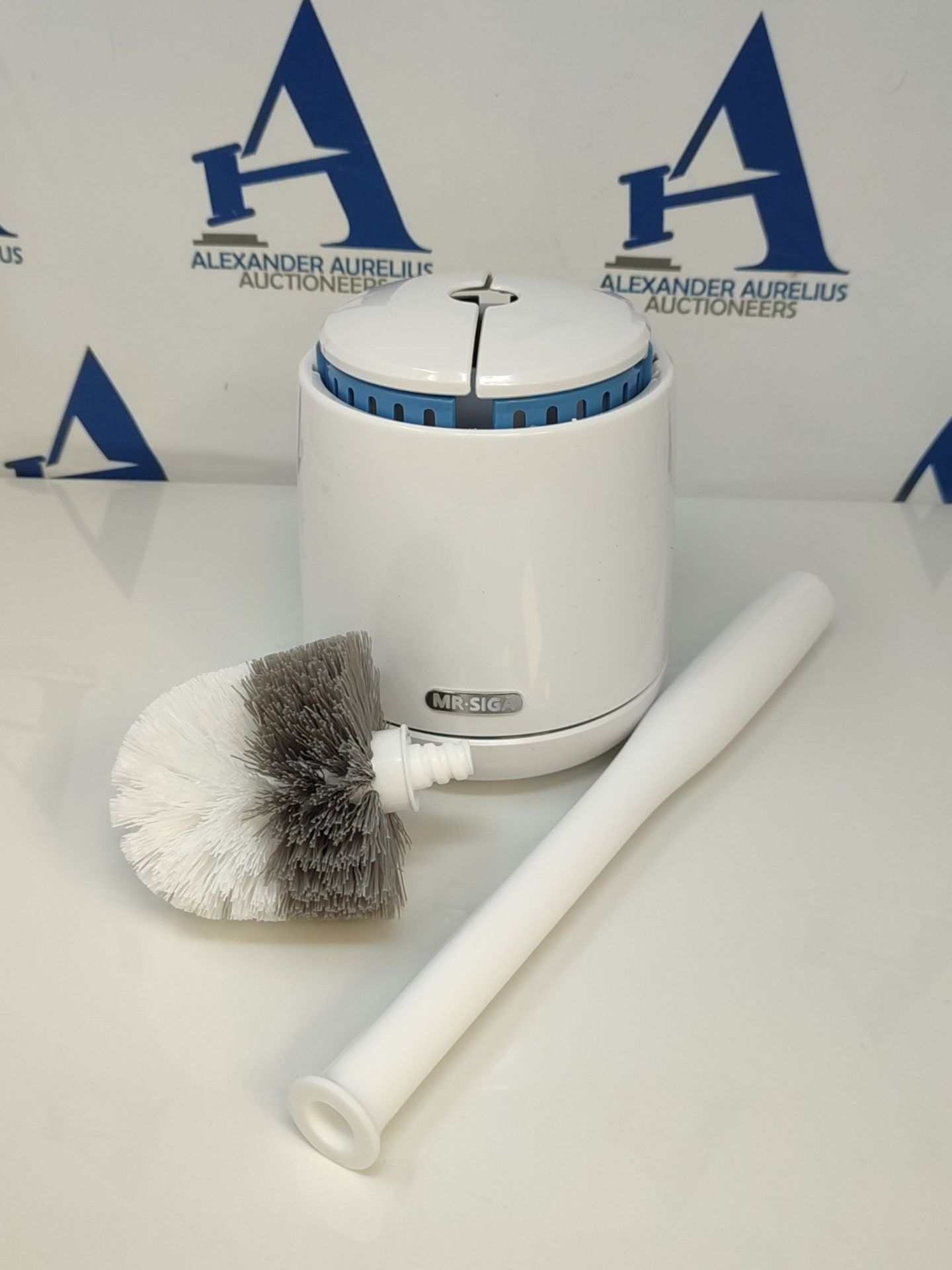 MR.SIGA Toilet Bowl Brush and Holder, Premium Quality, with Solid Handle and Durable B - Bild 2 aus 2