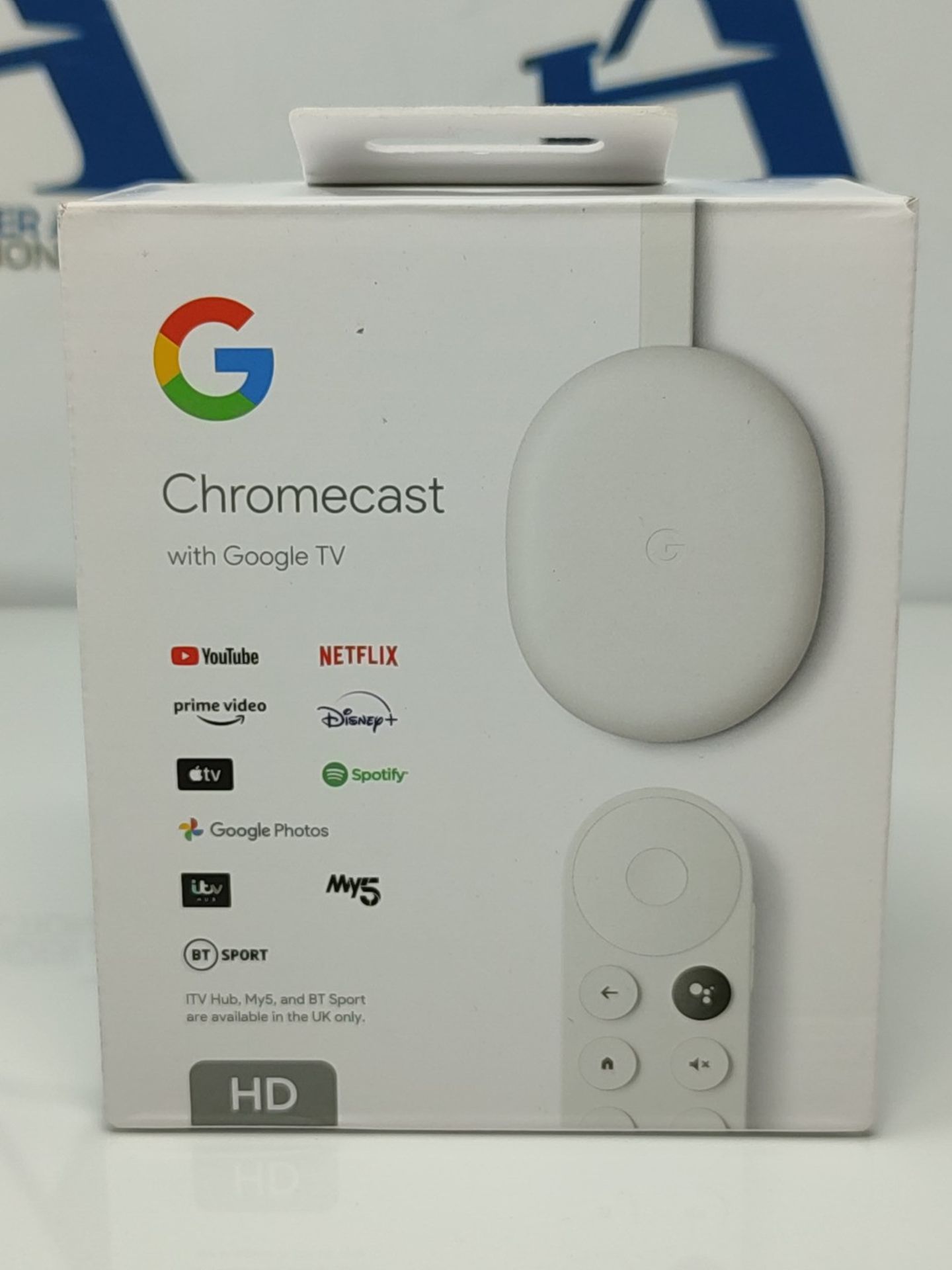 [INCOMPLETE] Chromecast with Google TV (HD) Snow  Streaming entertainment on your T - Image 2 of 3