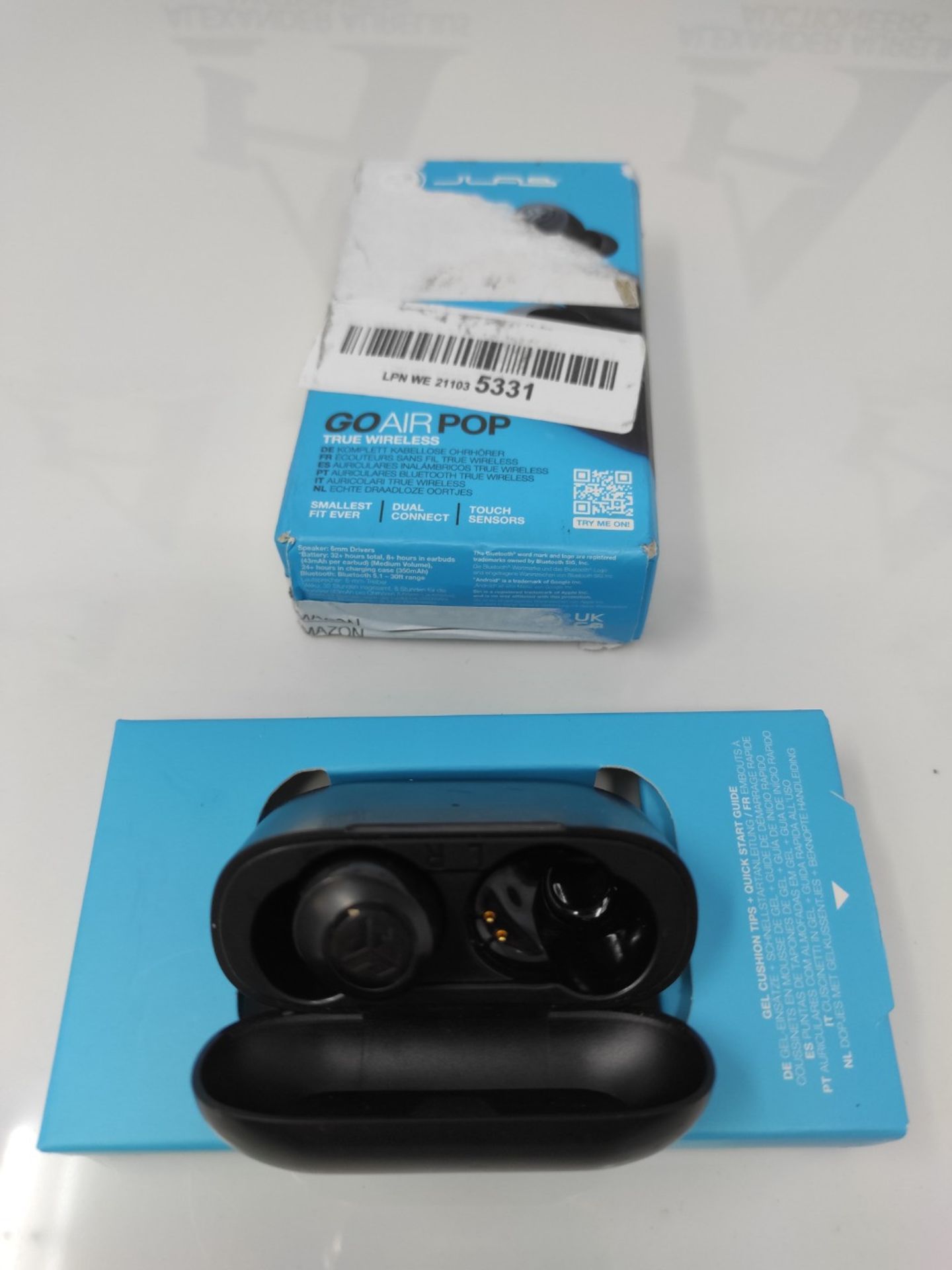 [INCOMPLETE] JLab Go Air Pop True Wireless Earbuds, Headphones In Ear, Bluetooth Earph