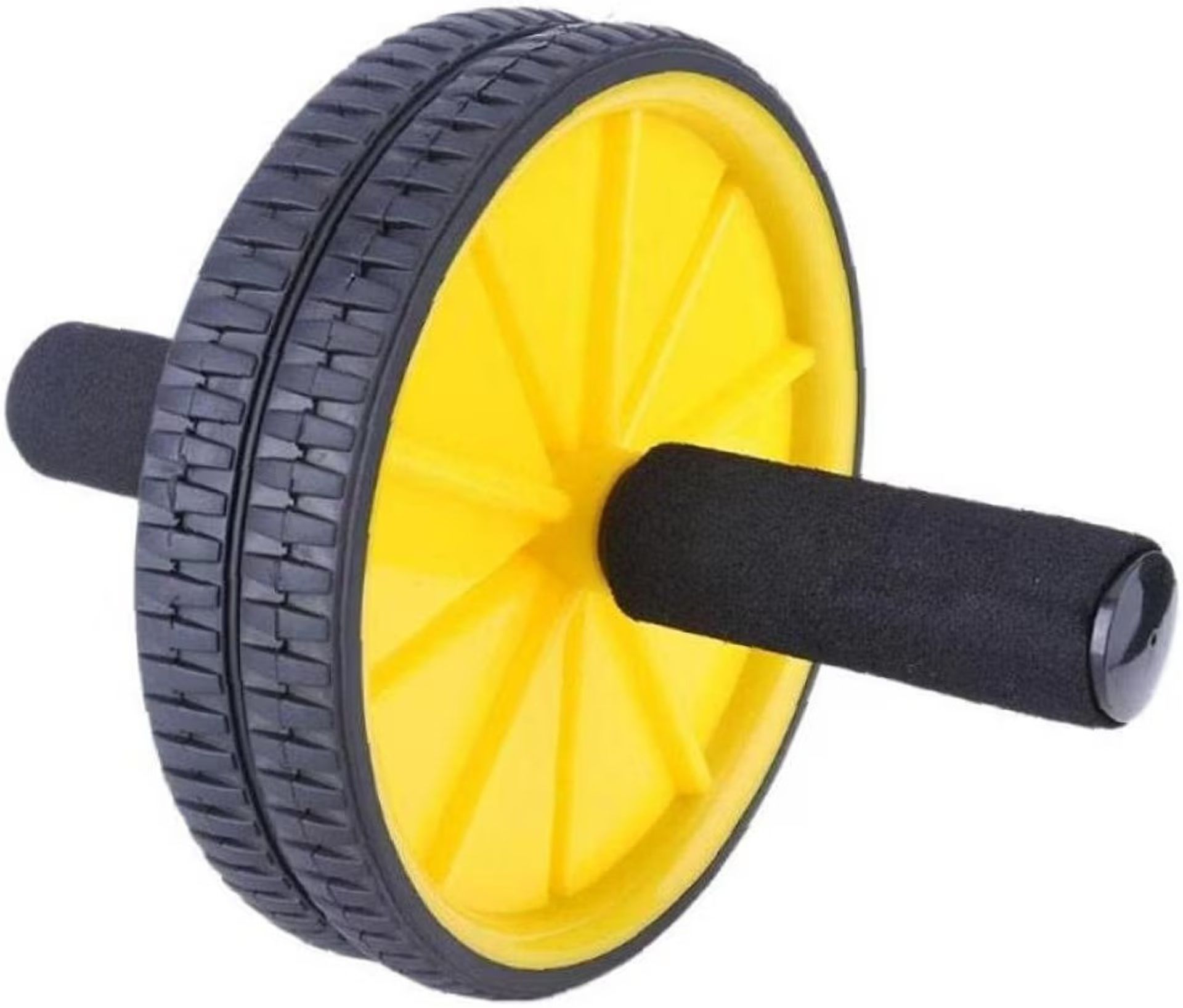 [NEW] Double-wheeled Updated Ab Abdominal Press Wheel Roller Gym Fitness Equipment Exe - Bild 2 aus 2