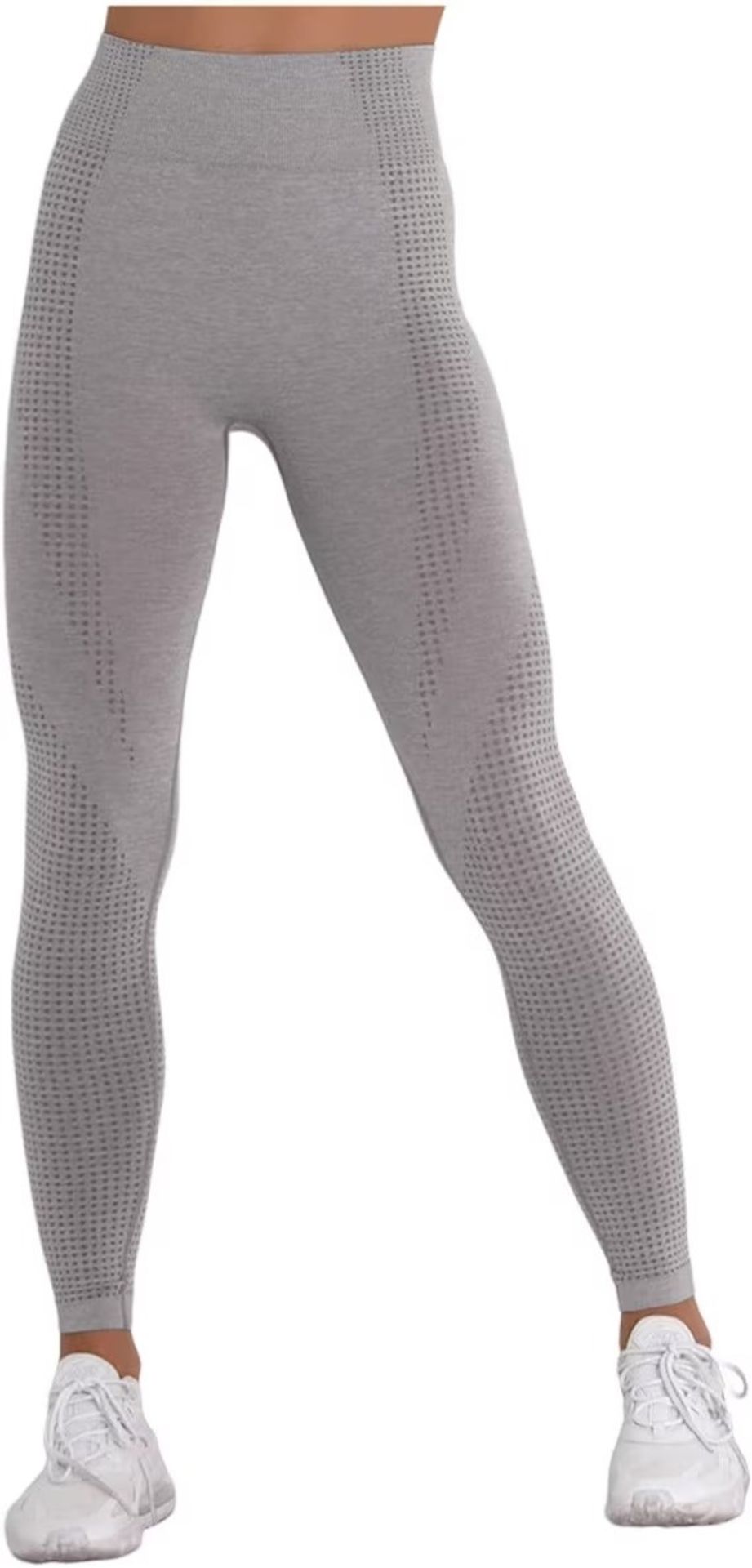 BRAND NEW Women Yoga Pants Solid Breathable Spotted Yoga Leggings High Waist Seamless - Bild 2 aus 2