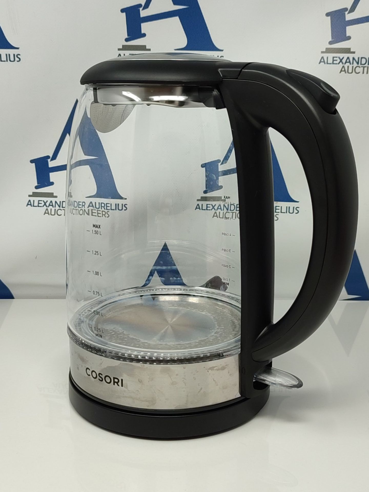 COSORI Electric Kettle Glass, Fast Boil Quiet, 3000W 1.5L with Blue LED, Stainless Ste - Bild 3 aus 3