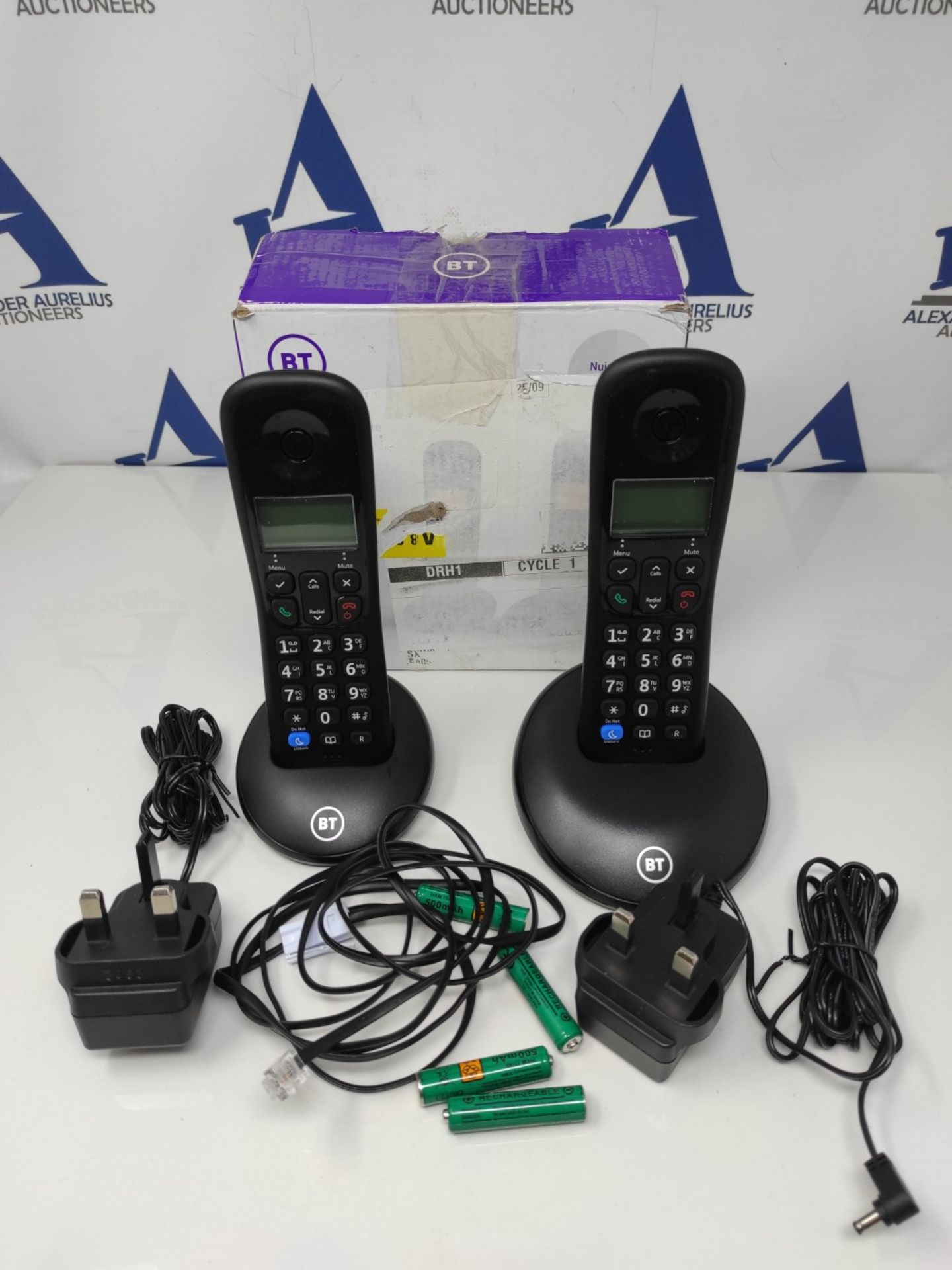 BT Everyday Cordless Landline House Phone with Basic Call Blocker, Twin Handset Pack - Bild 2 aus 2