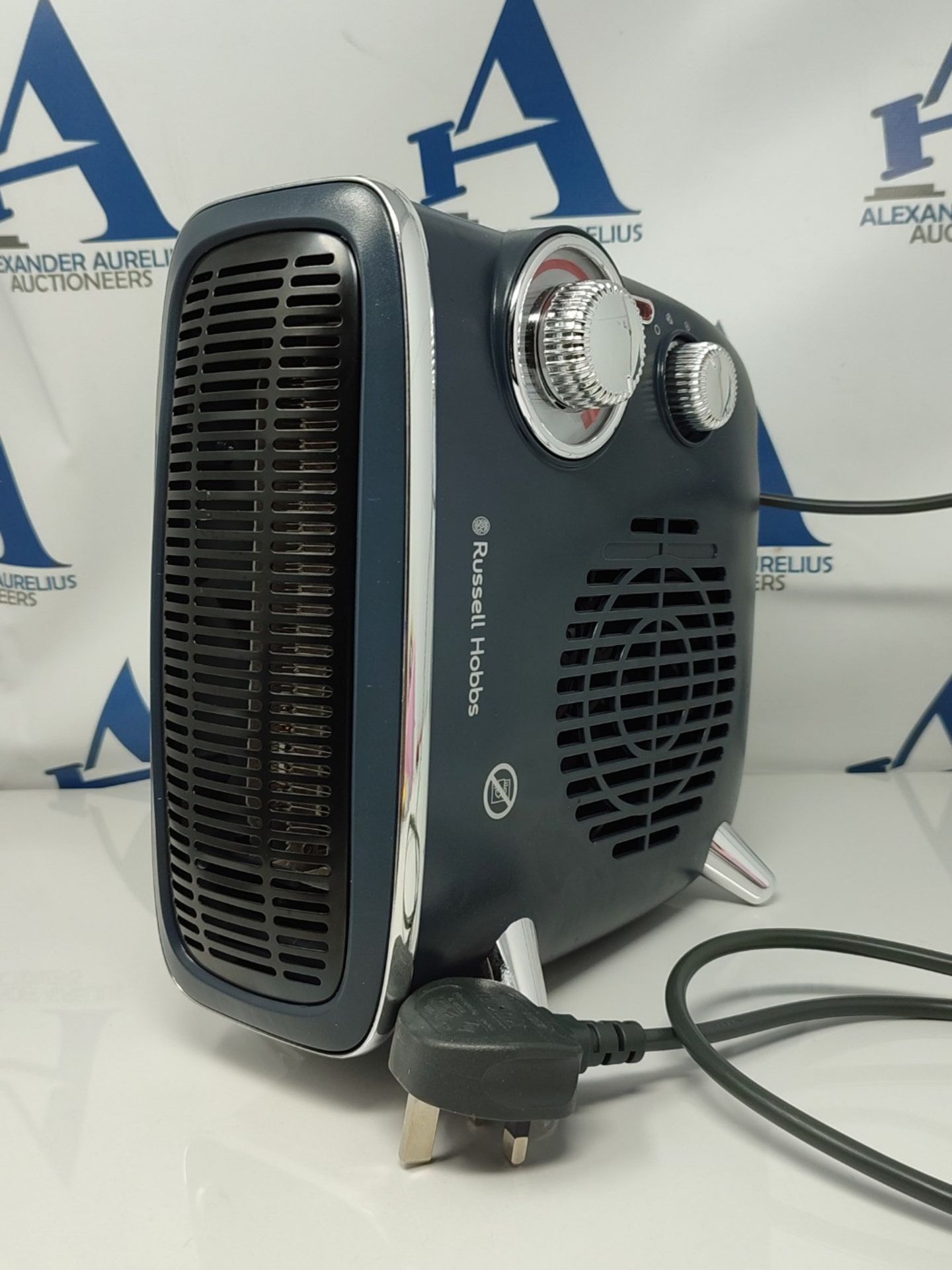 Russell Hobbs 1800W/1.8KW Electric Heater, Retro Horizontal/Vertical Fan Heater in Gre - Bild 3 aus 3