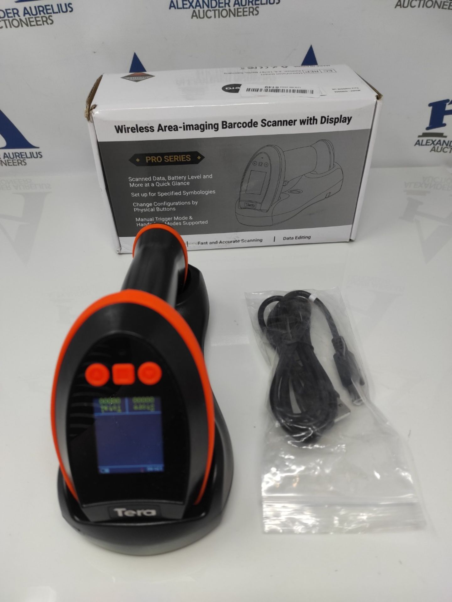 RRP £69.00 Tera Barcode Scanner with Digital Setting Screen & Keypad, Pro Version Extra Fast Scan