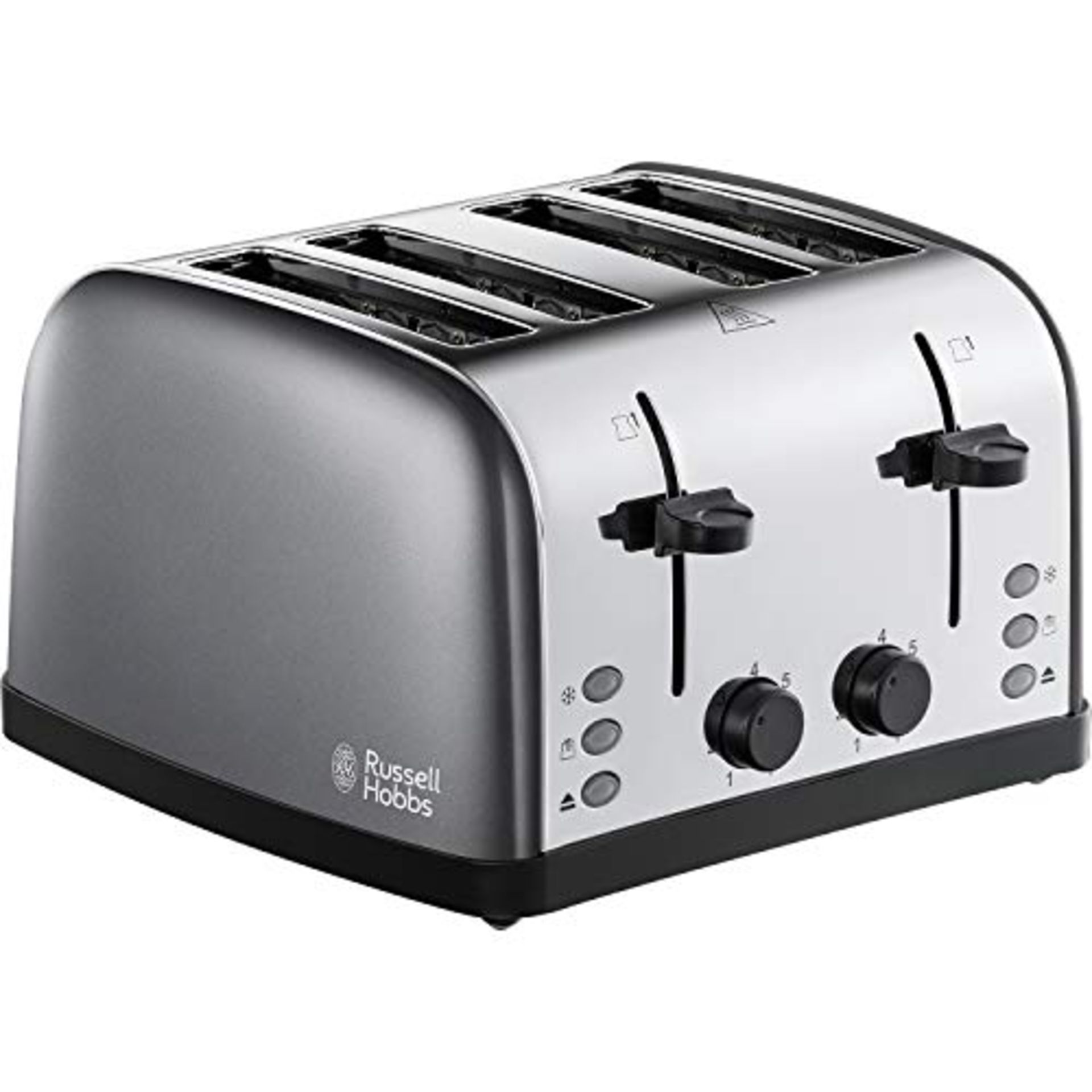 Russell Hobbs 28364 Stainless Steel Toaster, 4 Slice with Variable Browning Settings a