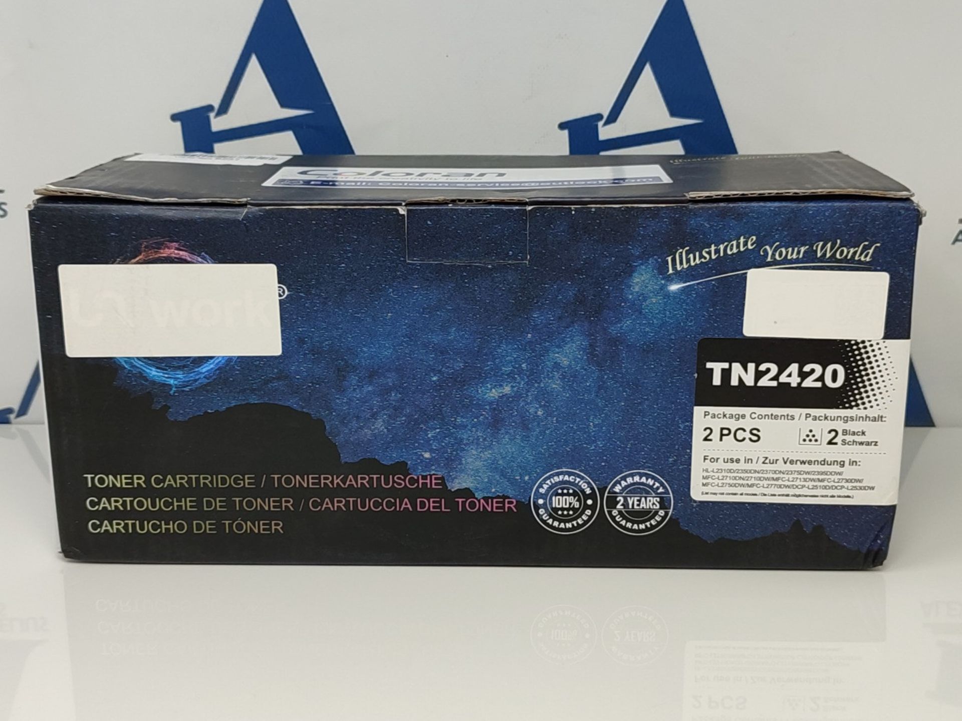 Coloran TN2420 TN-2410 Toner Cartridges Replacement for Brother TN2410 TN-2420 Compati