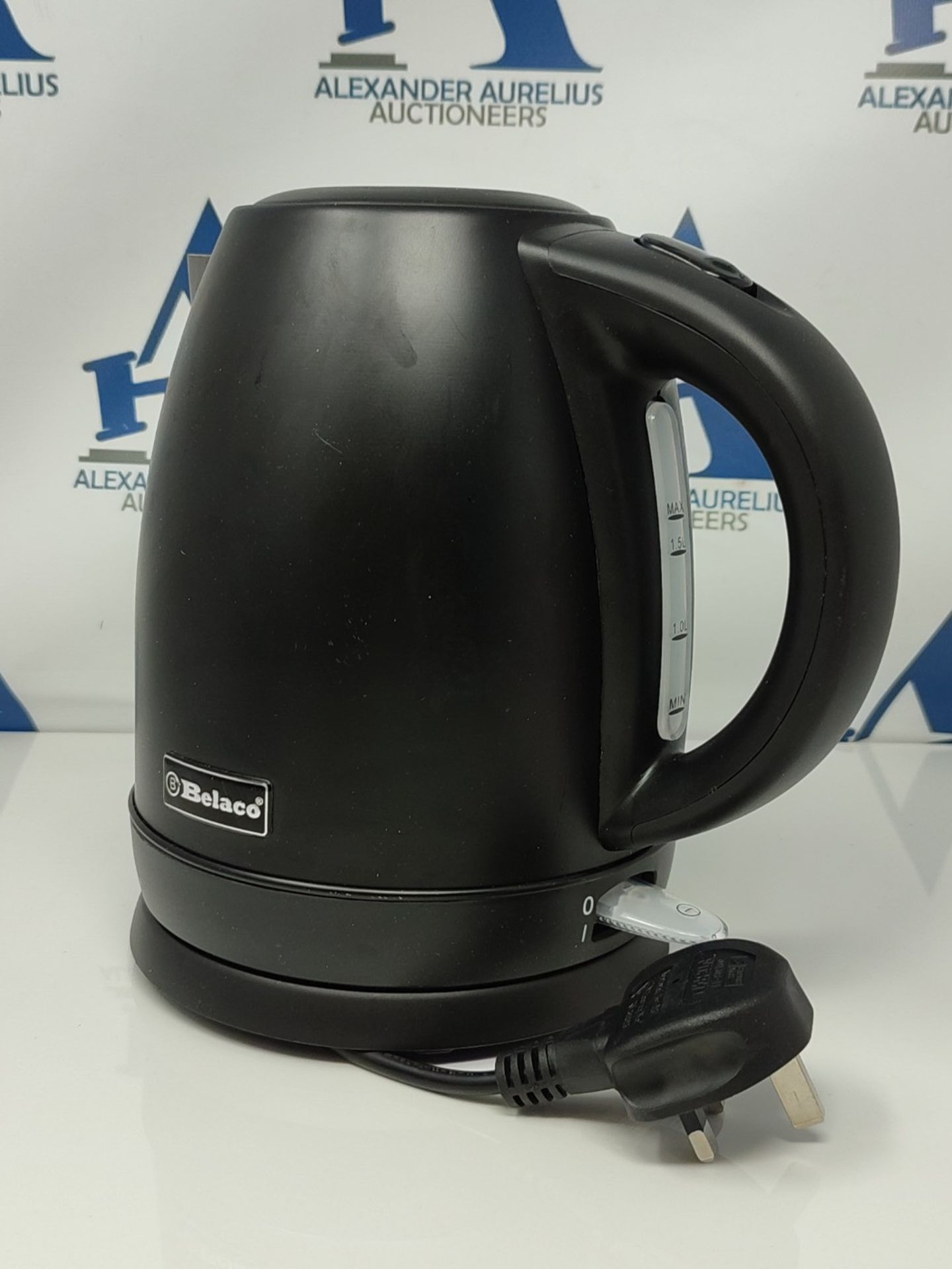 Belaco Electric Kettle Stainless Steel Housing 1.7L Fast Boil Cordless 360° Rotation