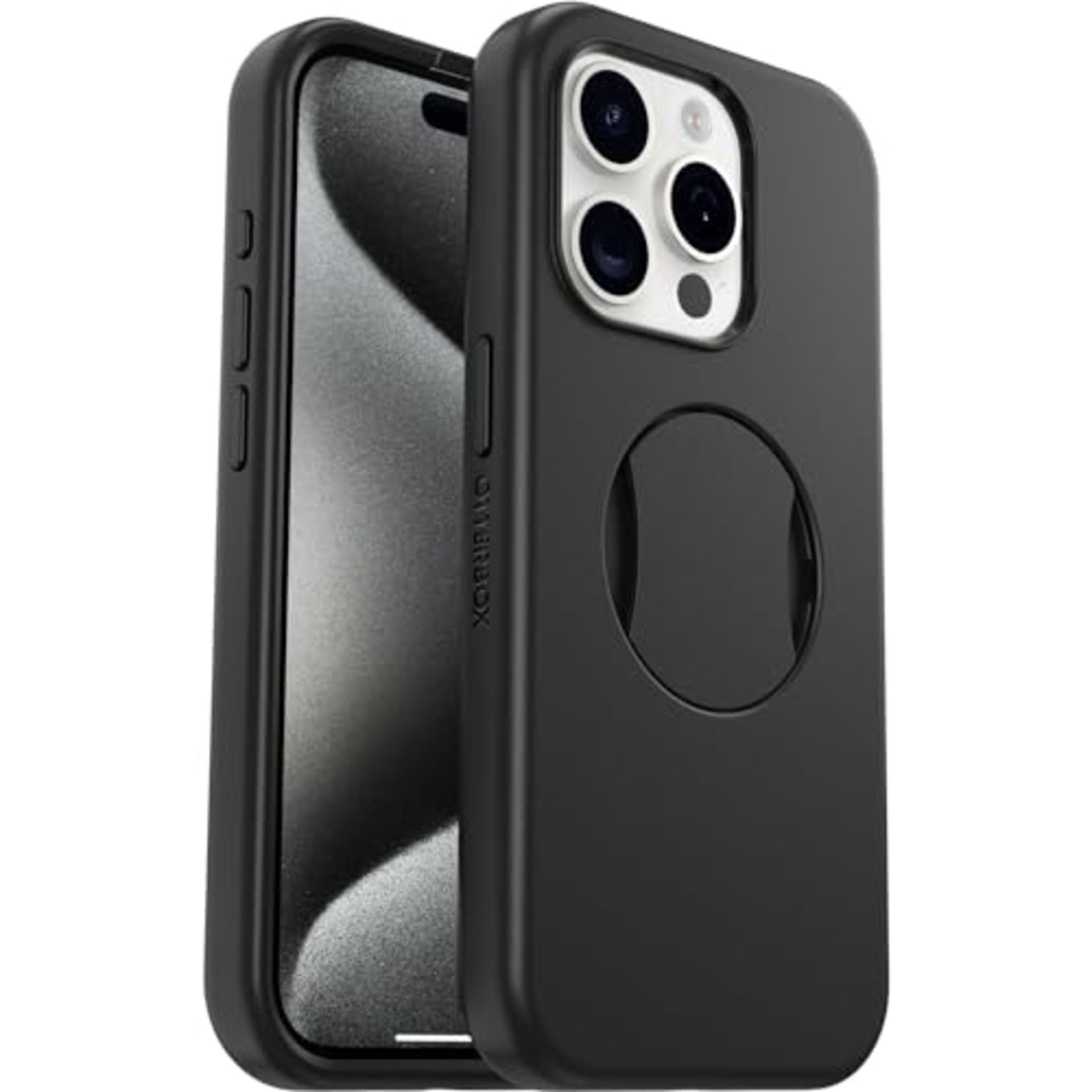 OtterBox OtterGrip Symmetry Case for iPhone 15 Pro for MagSafe, Drop Proof, Protective