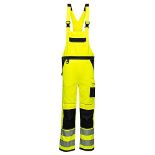 RRP £54.00 Portwest PW3 Hi-Vis Bib and Brace, Size: L, Colour: Yellow/Black, PW344YBRL