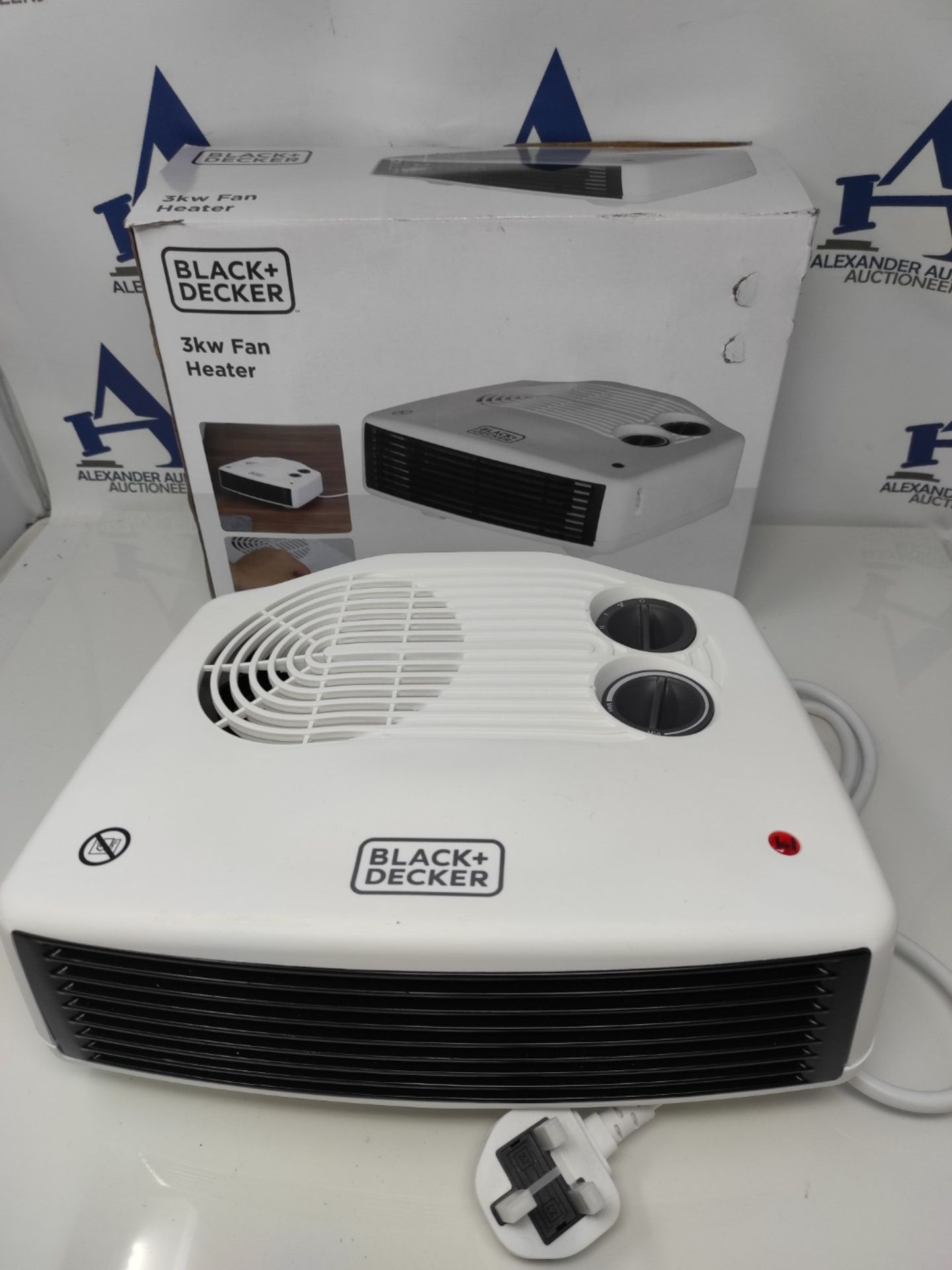 Black+Decker BXSH37006GB Fan Heater with Climate Control, 3kW, White - Bild 2 aus 2