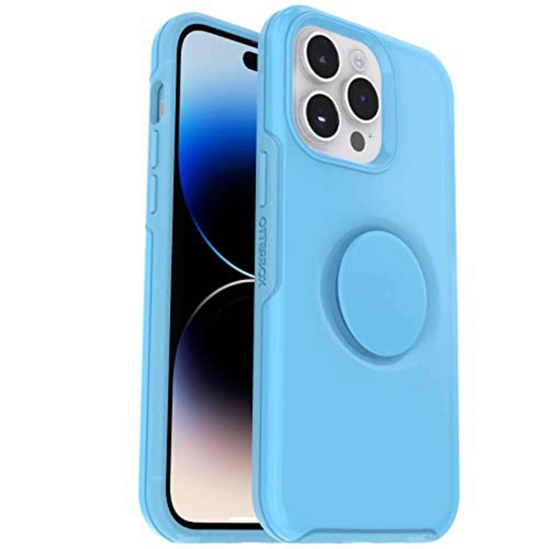 OtterBox iPhone 14 Pro (ONLY) Otter + Pop Symmetry Series Clear Case - YOU CYAN THIS (