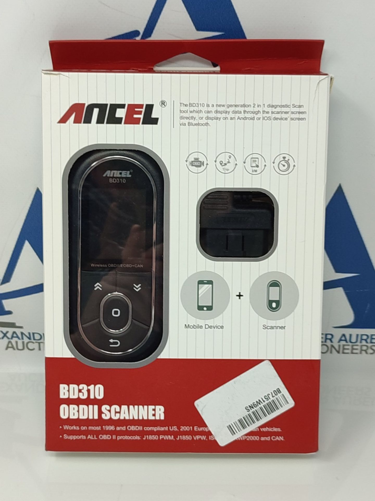 RRP £58.00 ANCEL BD310 OBD2 Bluetooth 5.0 Auto Car Fault Diagnostic Scan Tool and App for iPhone