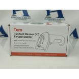 Tera Pro Barcode Scanner Bluetooth 2.4G Wireless, 2500 Pixel CCD USB Wired Handheld 1D