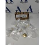 goldenwarm 10Pack Drawer Knobs Gold Dresser Knobs Brushed Brass Door Knob Kitchen Cupb