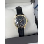 RRP £79.00 Rotary Ladies' Diamond Set Dial Black Leather Strap Watch