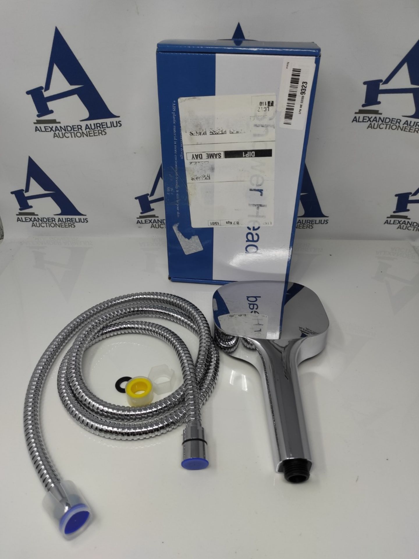 High Pressure Shower Heads with Hose Set 1.5m Handheld Square Shower Head 8 Spray Mode - Image 2 of 2