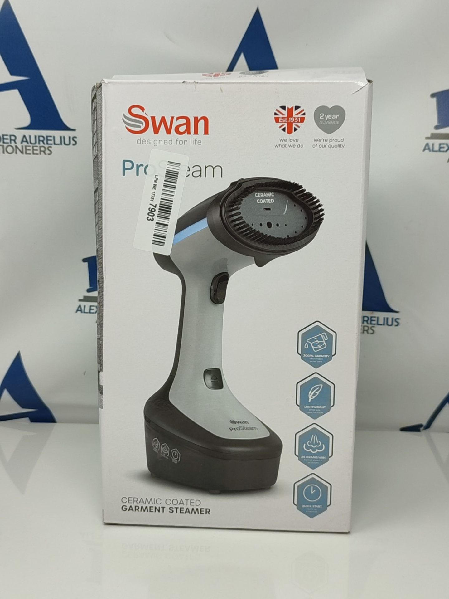 Swan Portable Garment Steamer, Lightweight, Jet Steam, Cloth Friendly Ceramic Coated S - Image 2 of 3