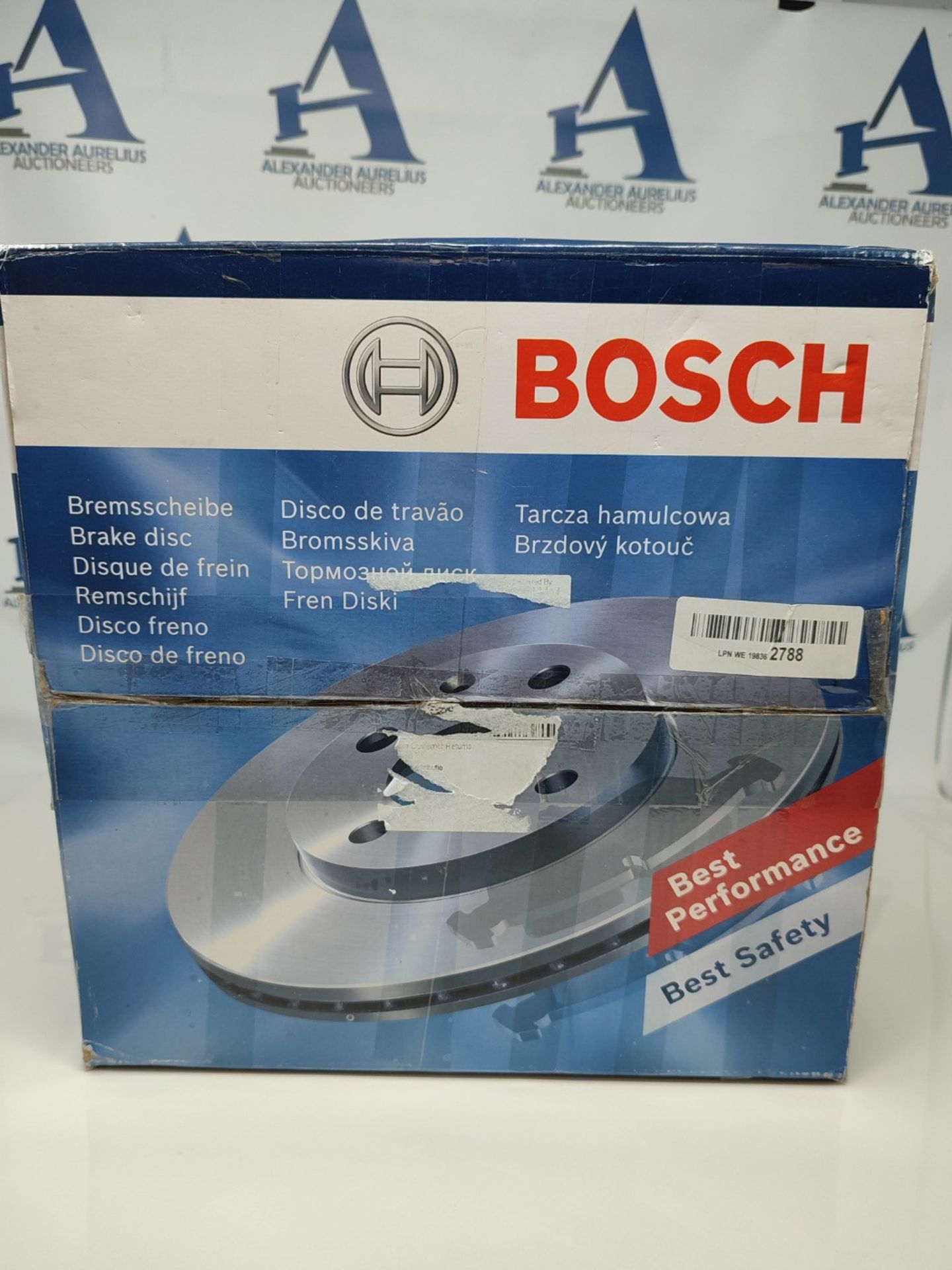 Bosch BD1028 Brake Discs - Front Axle - ECE-R90 Certified - 1 Set of 2 Discs - Image 2 of 3