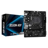 RRP £79.00 Asrock B550M-HDV AMD B550 Emplacement AM4 micro ATX