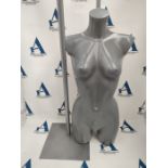 The Shopfitting Shop SILVER Female Lingerie Swimwear Fashion Display Mannequin Bust Co