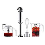 RRP £90.00 Dualit Hand Blender Set | Handheld Stick Blender With Chopping Bowl, Whisk & 1L Measur