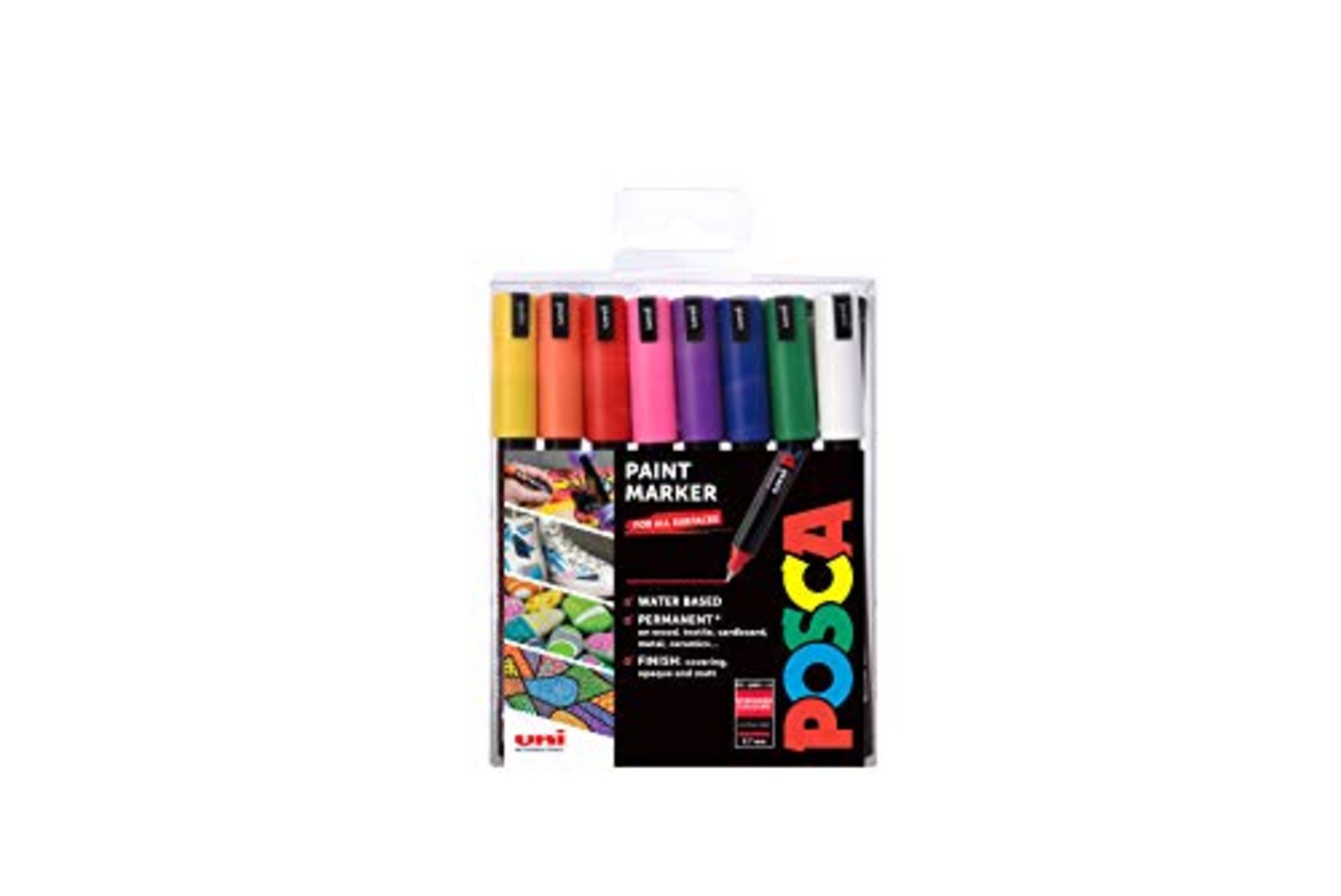 [NEW] POSCA PC-1MR Permanent Marker Paint Pens. Ultra Fine Tip for Art & Crafts. Multi