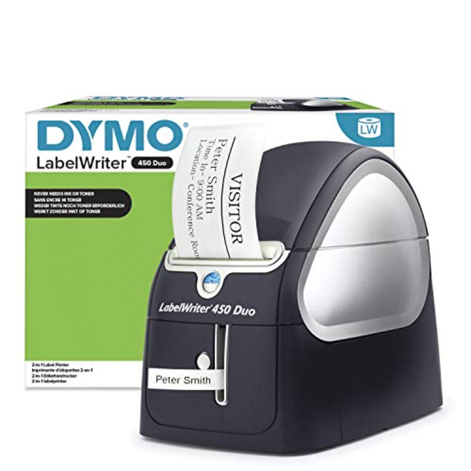 RRP £283.00 DYMO LabelWriter 450 Duo Label Maker | Direct Thermal Label Printer | Fast Printing of