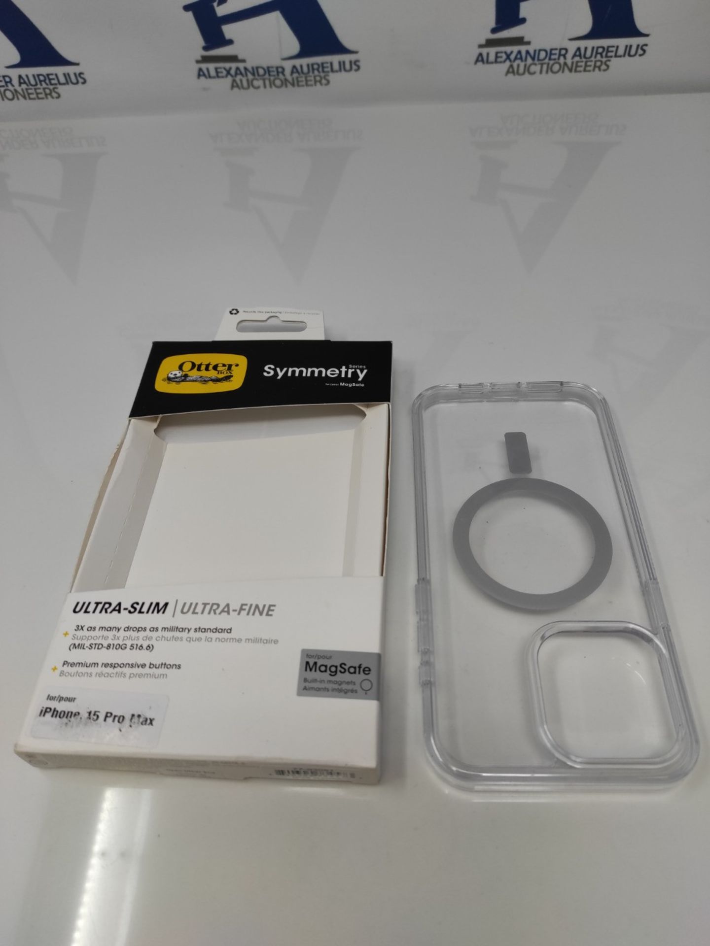 OtterBox Symmetry Clear for MagSafe Case for iPhone 15 Pro Max, Shockproof, Drop proof - Image 2 of 2