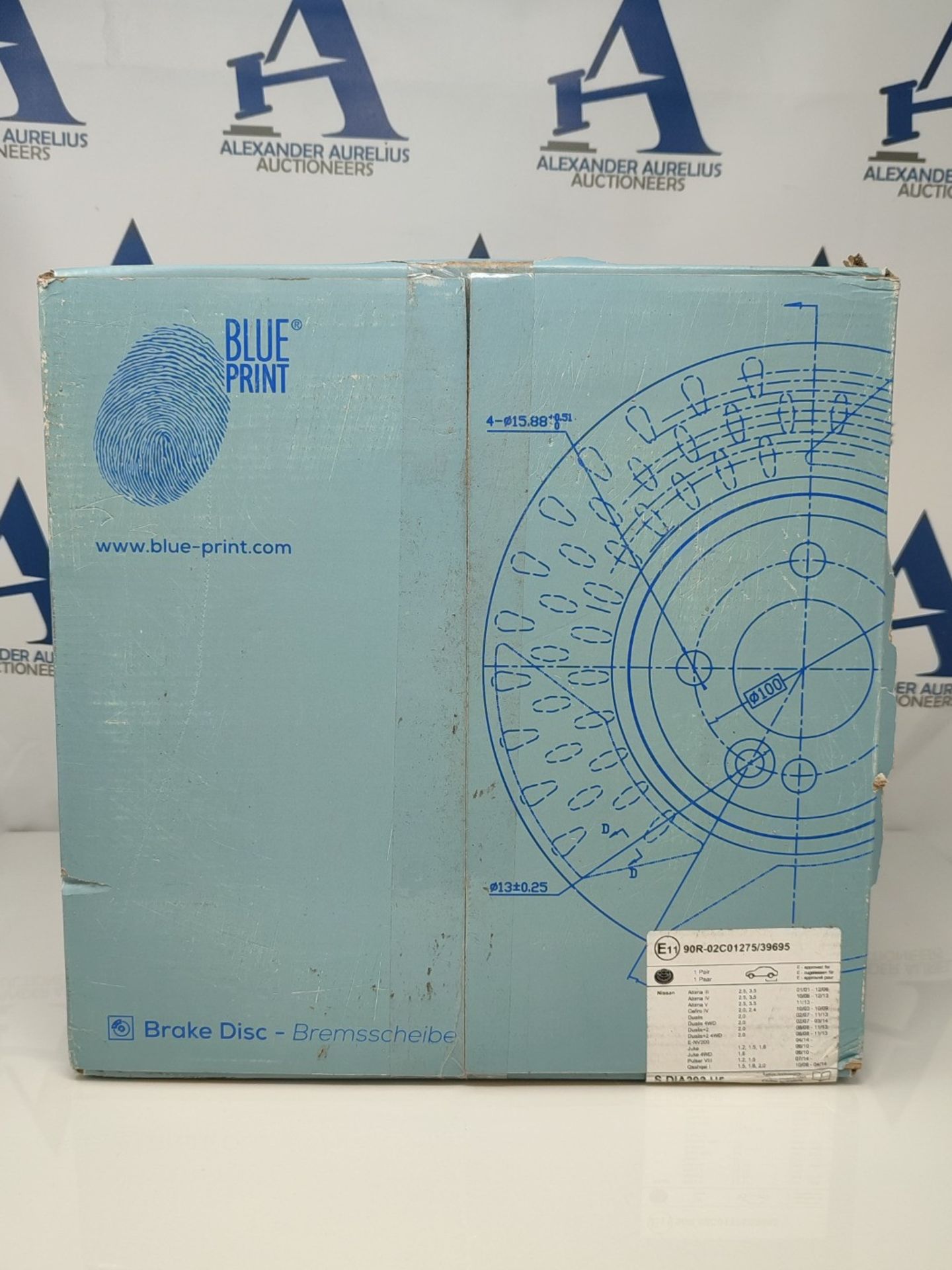 Blue Print ADN143127 Brake Disc Set (2 Brake Disc) rear, full, No. of Holes 5 - Image 2 of 3