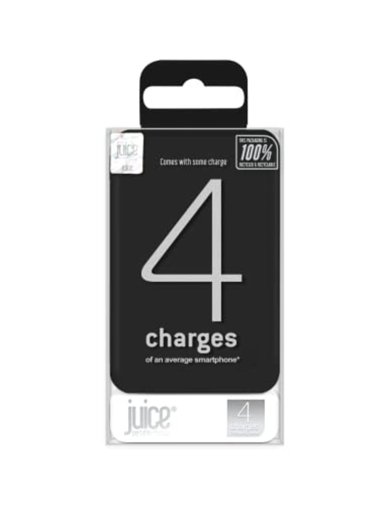 [NEW] Juice 4 Charges Power Bank Portable Charger for Apple iPhone, Samsung, Huawei, M