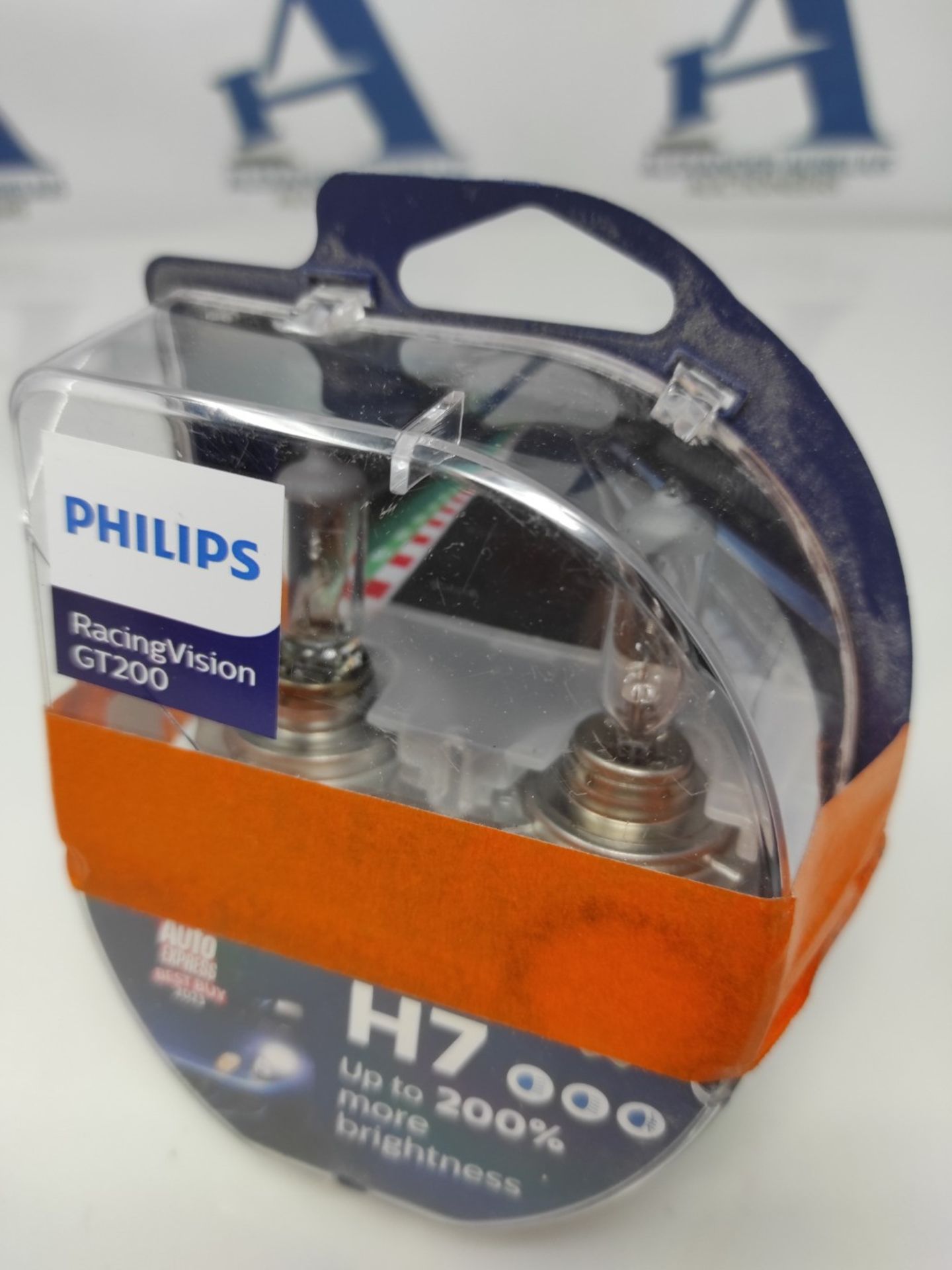 Philips Racing Vision GT200 H7 Headlight Bulb +200%, Double Set, - Image 2 of 2