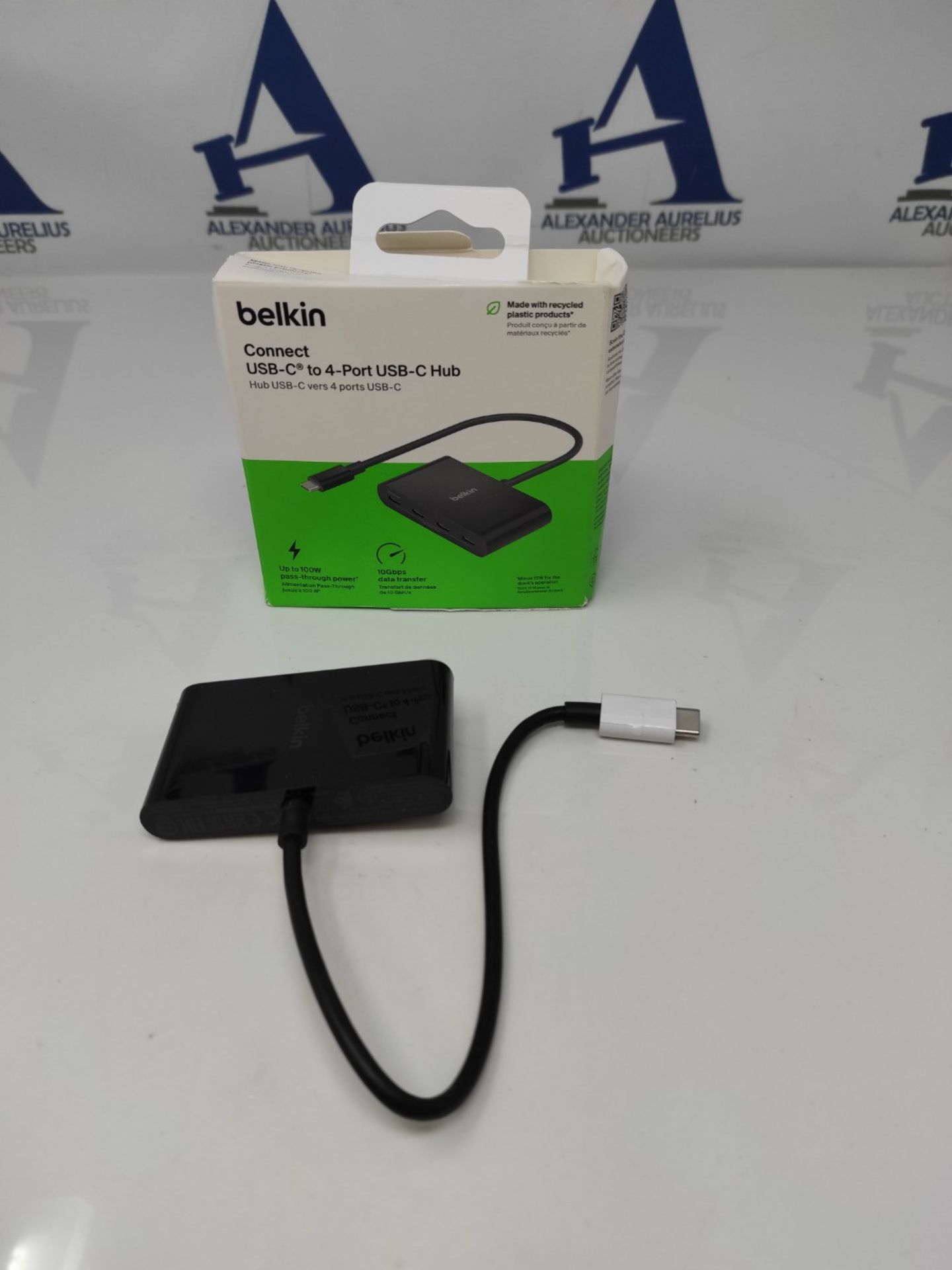 Belkin CONNECT USB-C"! to 4-Port USB-C Hub, Multiport Adapter Dongle with 4 USB-C 3.2 - Image 2 of 2