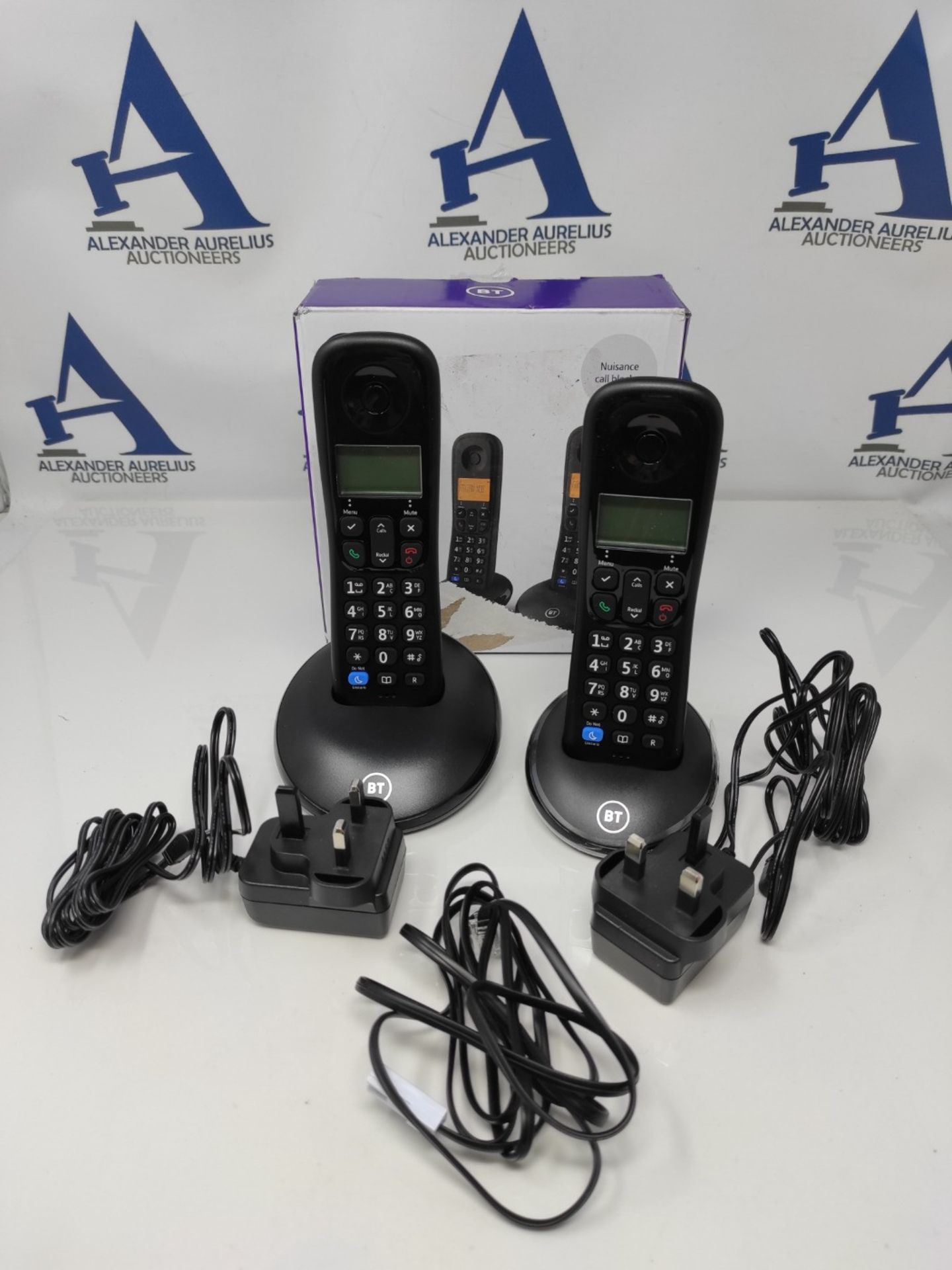 BT Everyday Cordless Landline House Phone with Basic Call Blocker, Twin Handset Pack - Image 2 of 2