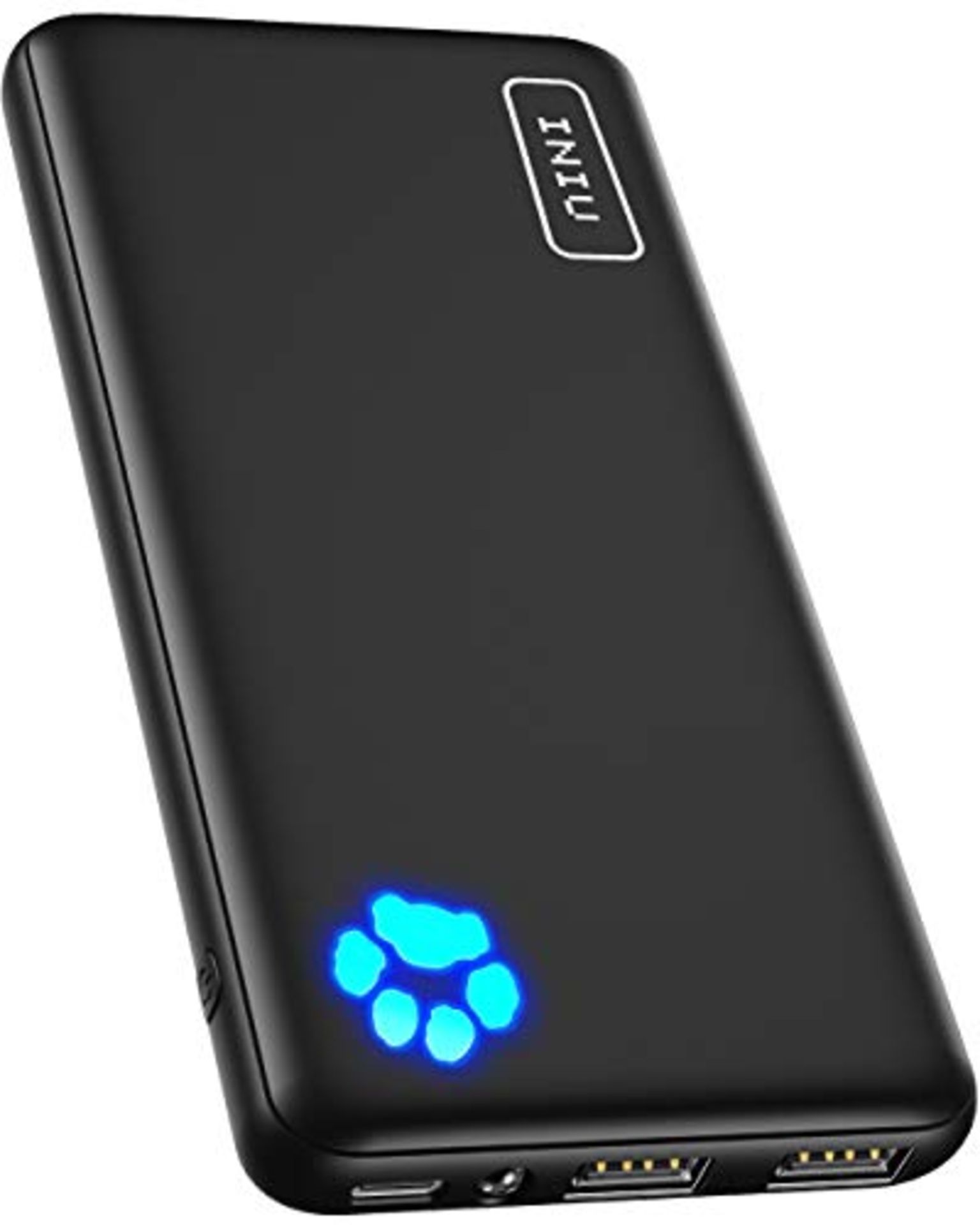 INIU Power Bank, Portable Charger 10000mAh Slimmest & Lightest High-Speed USB C Input
