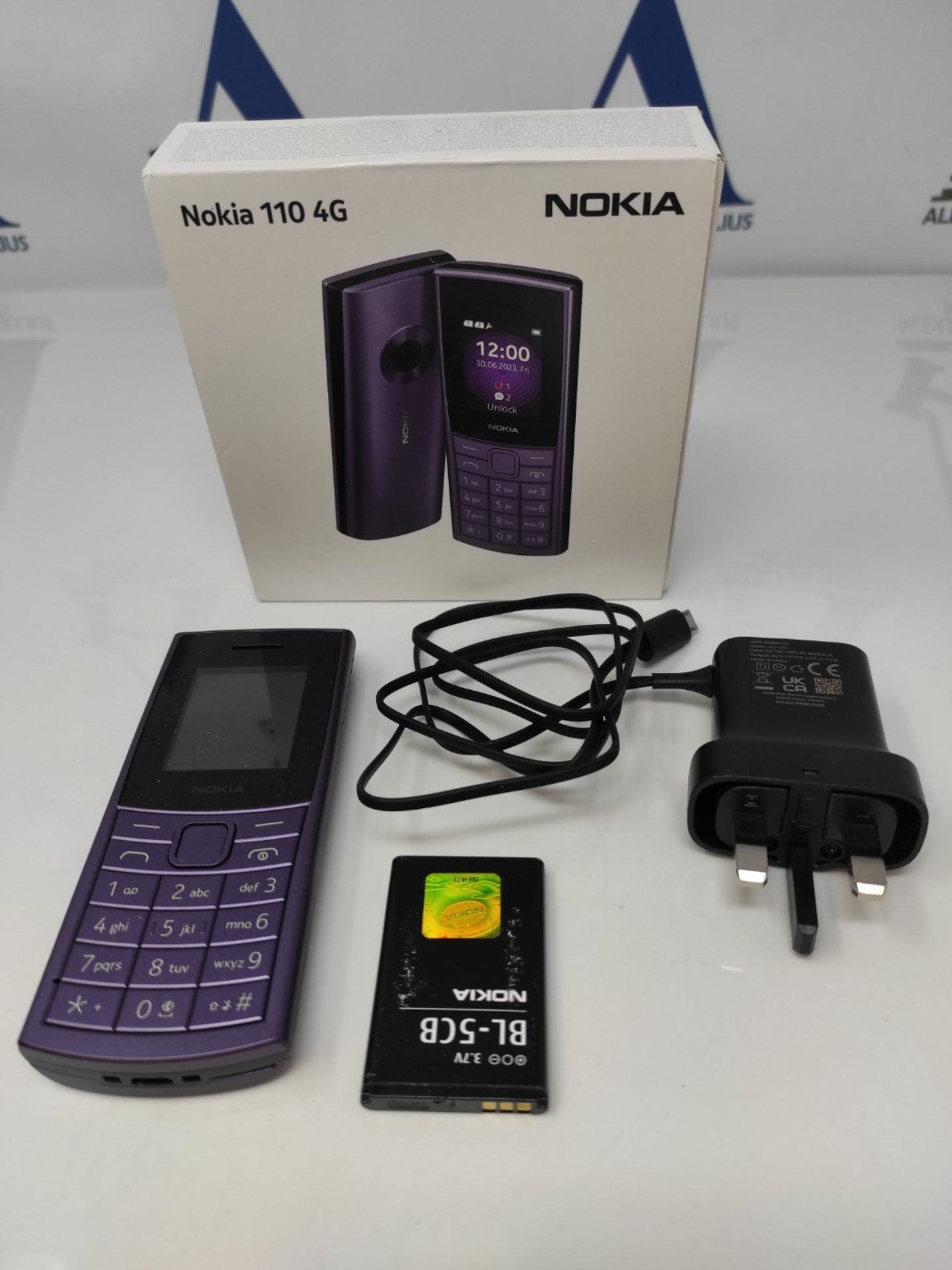 Nokia 110 4G Feature Phone With Camera, Bluetooth, FM radio, MP3 player, MicroSD, Long - Bild 2 aus 2