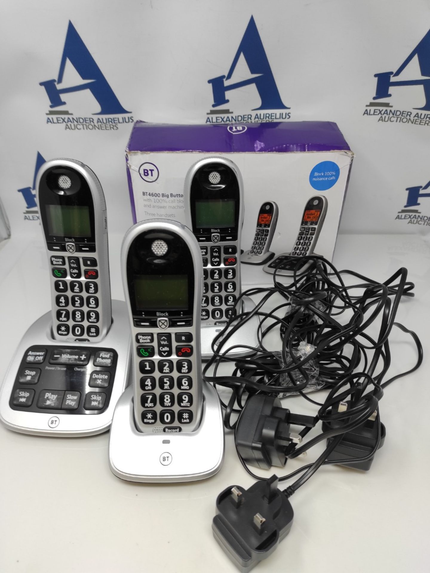 RRP £60.00 BT 4600 Trio Big Button Digital Cordless Answerphone with Advanced Call Blocking (Rene