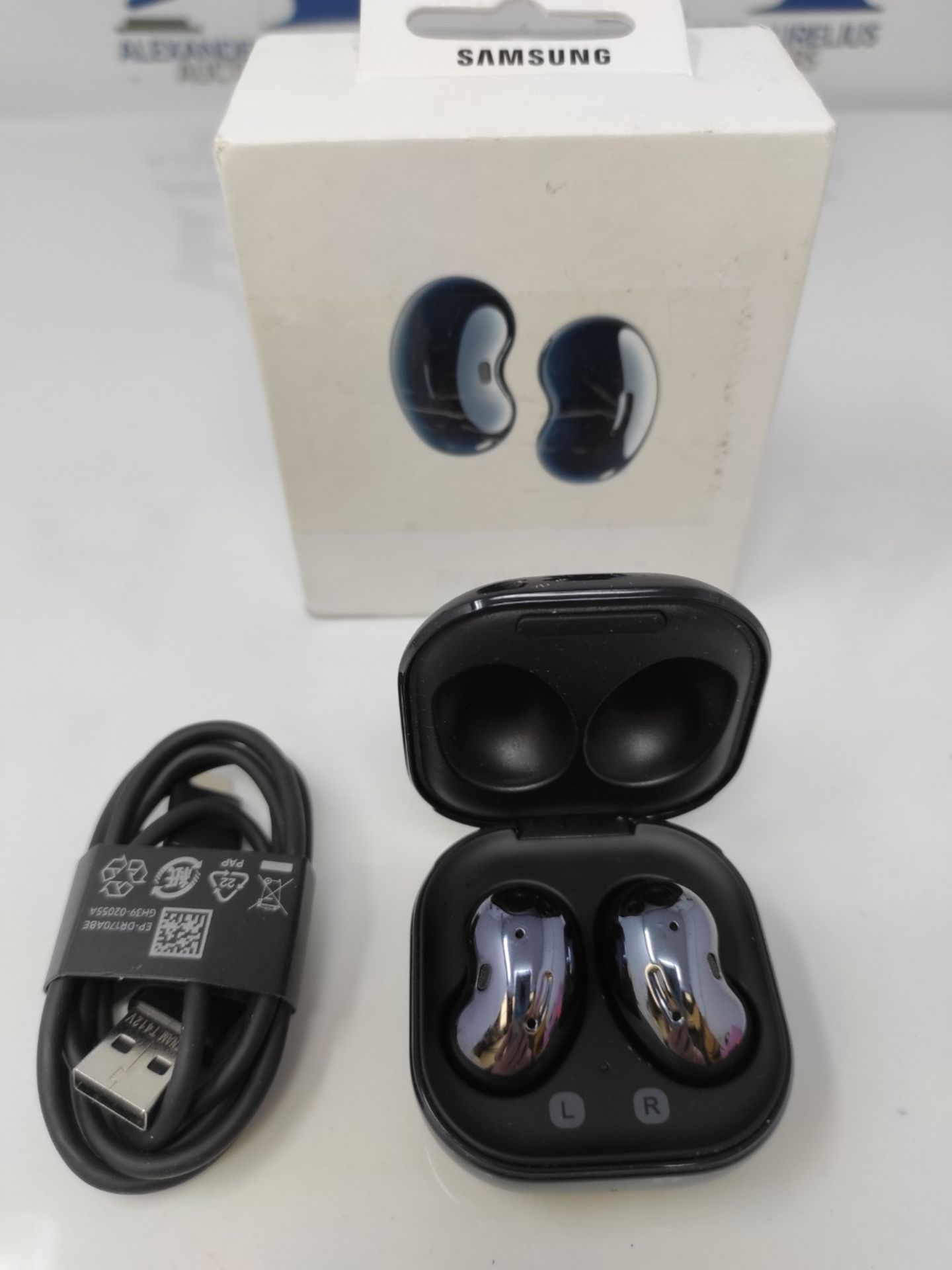 RRP £119.00 Samsung Galaxy Buds Live SM-R180 Mystic Black - Bild 2 aus 2