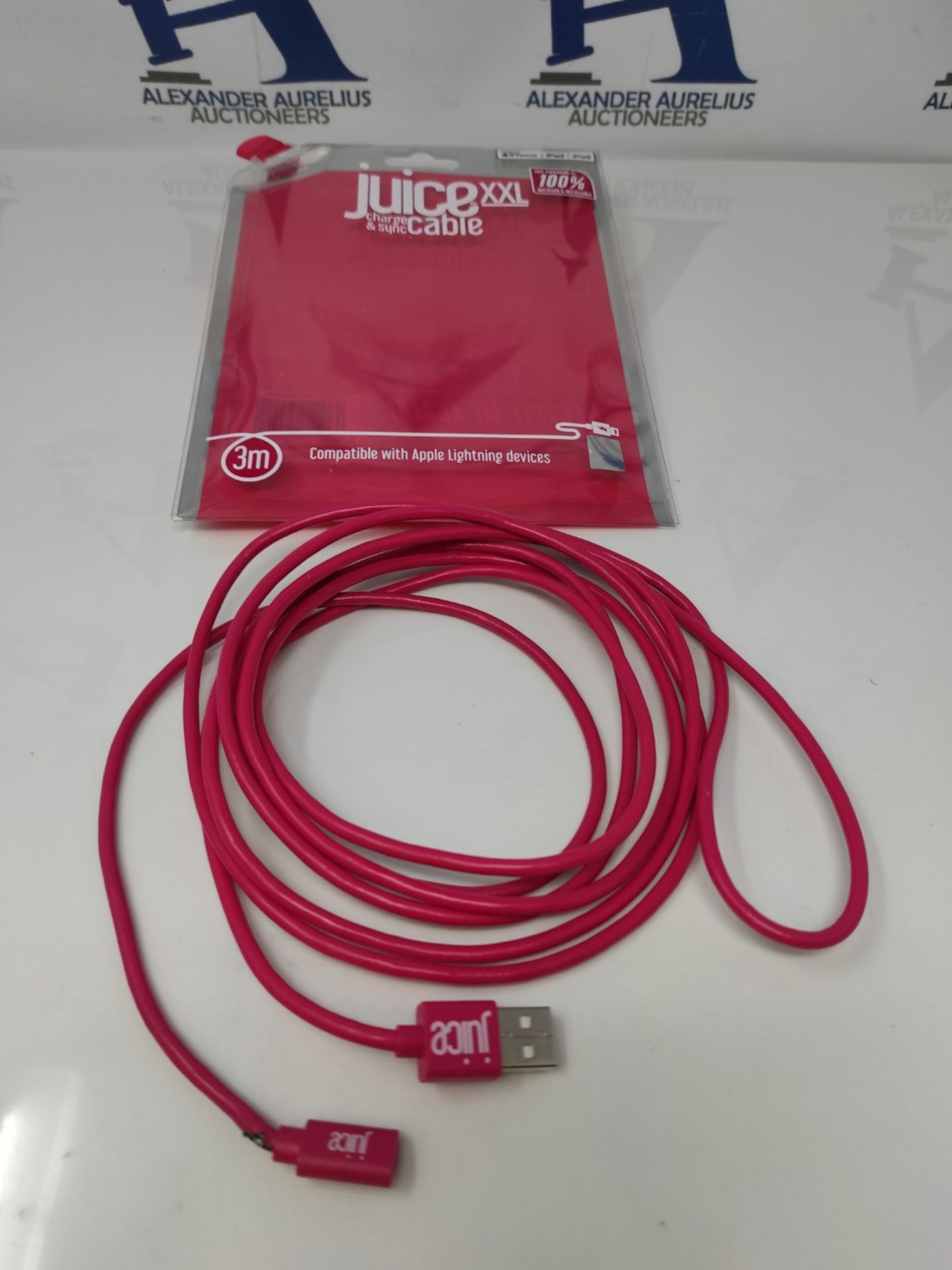 Juice Apple iPhone Lightning 3m Charger and Sync Cable for Apple iPhone 13, 13 Pro, 12 - Image 2 of 2