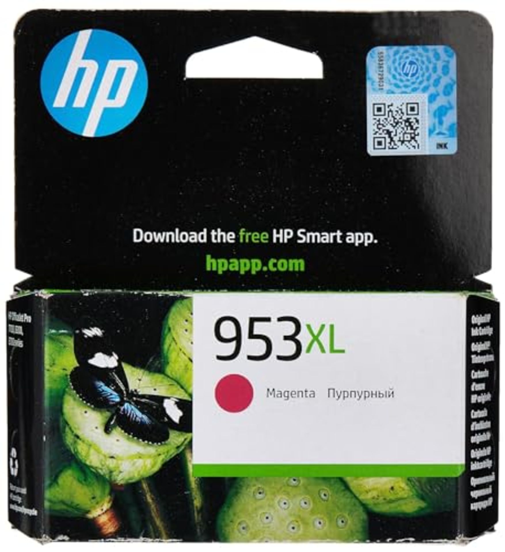 HP F6U17AE 953XL High Yield Original Ink Cartridge, Magenta, Single Pack