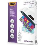 Fellowes A3 Laminating Pouches - Gloss Finish - 100 Sheets - 160 Micron (2 x 80 Micron