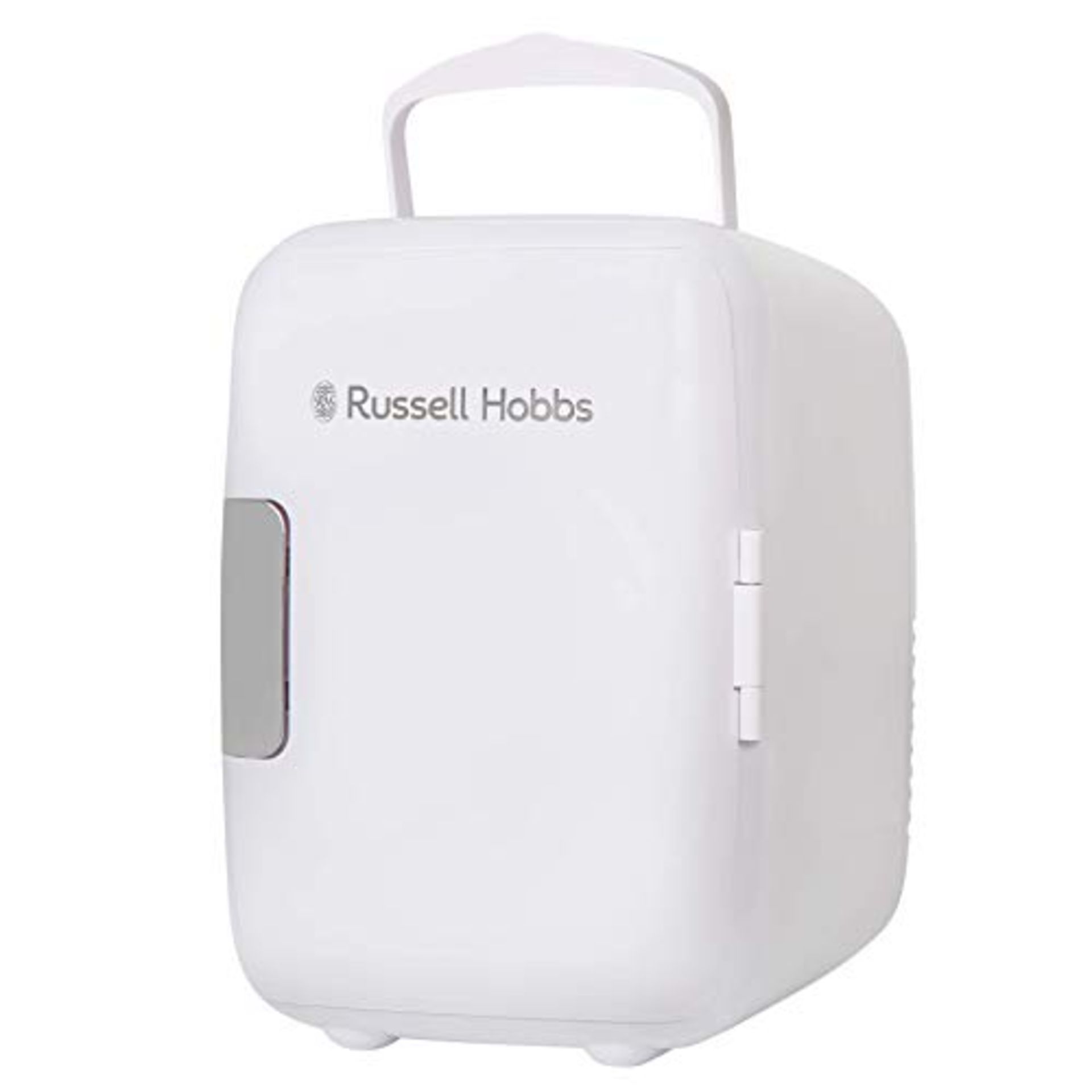 Russell Hobbs Mini Fridge RH4CLR1001 4L/6 Can Portable Mini Cooler & Warmer for Drinks