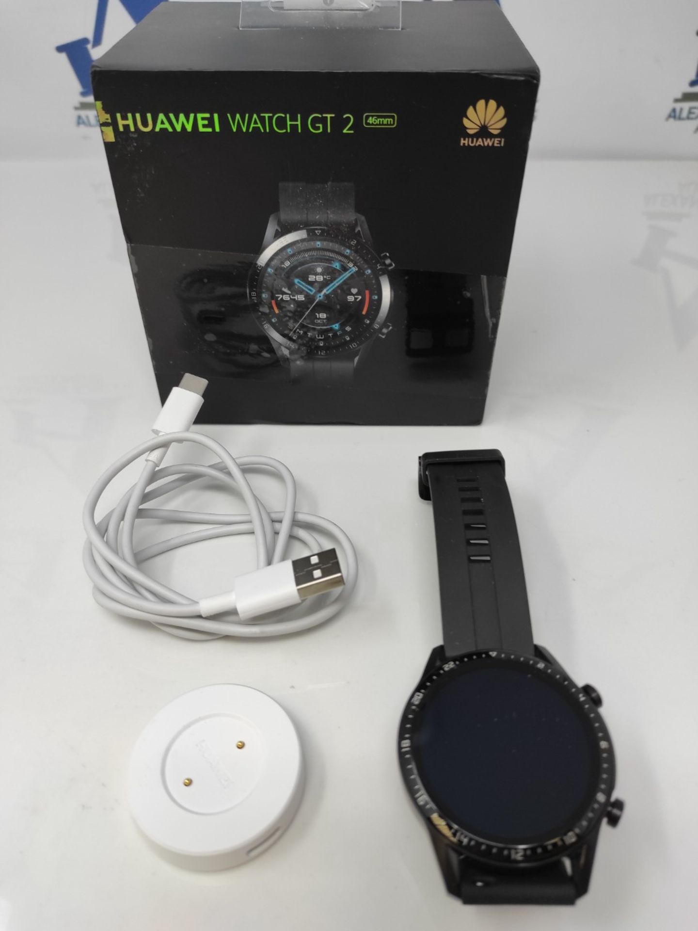 RRP £118.00 HUAWEI Watch GT 2 (46mm) Smartwatch, 2 Week Battery Life, Built-in GPS, 15 Sport Modes - Image 2 of 2