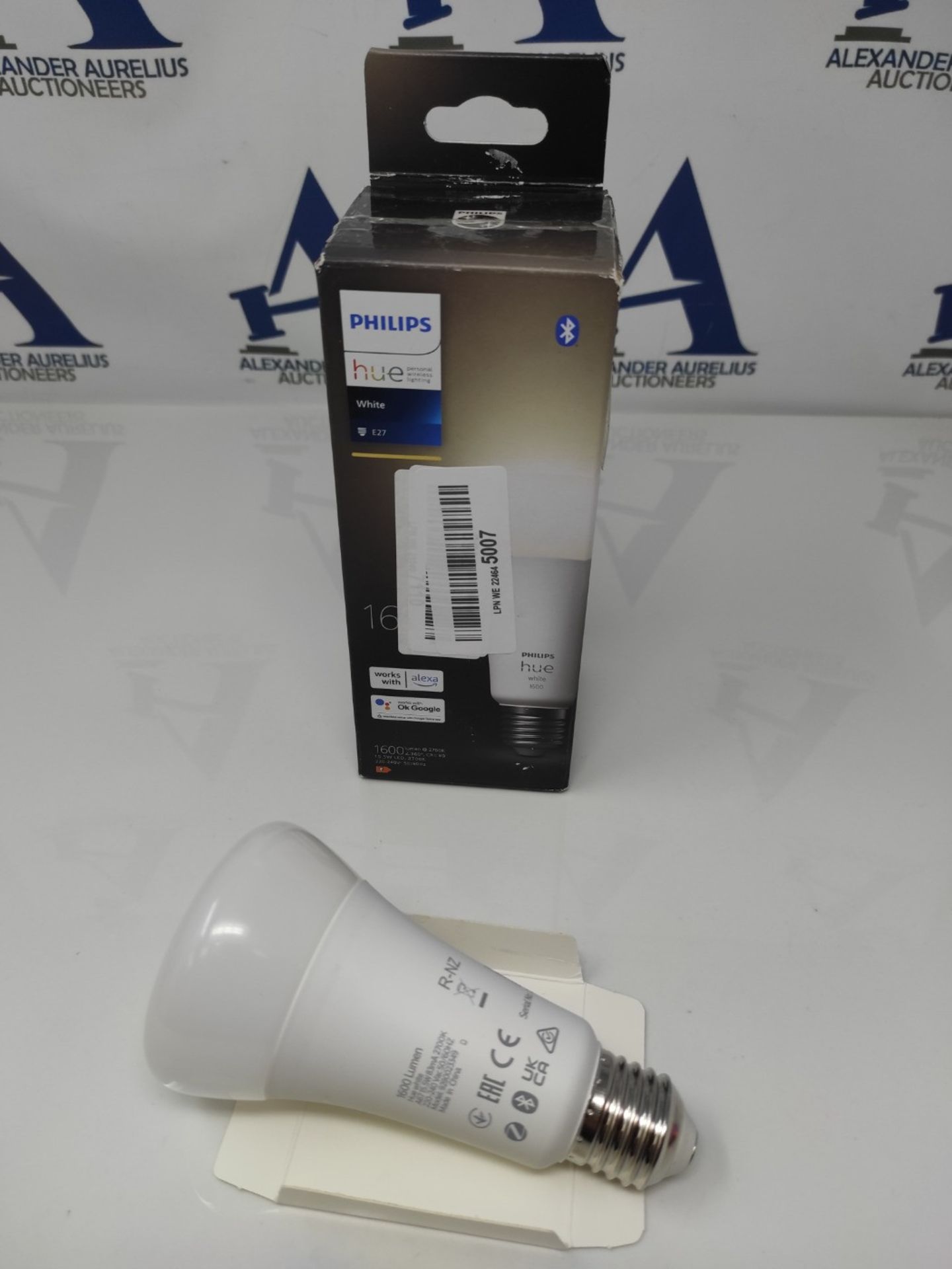 Philips Hue NEW White Smart Light Bulb 100W - 1600 Lumen [E27 Edison Screw] With Bluet - Image 2 of 2
