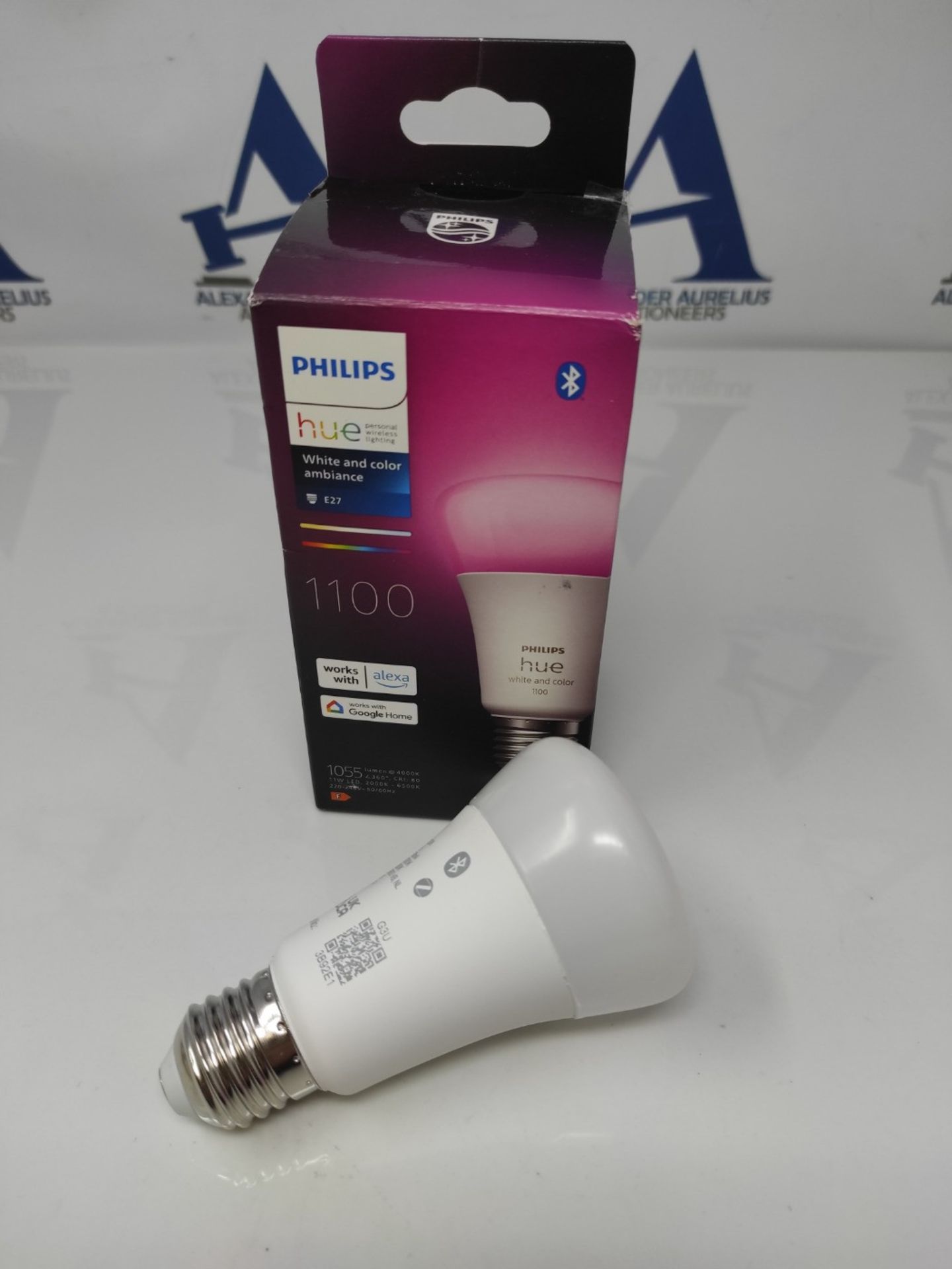 Philips Hue NEW White and Colour Ambiance Smart Light Bulb 75W - 1100 Lumen [E27 Ediso - Image 2 of 2